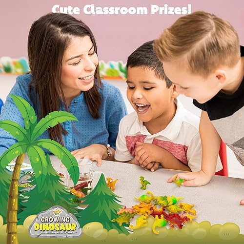 Miniatura 5 de IPIDIPI TOYS Juguetes de dinosaurio para niños que crecen en el agua, fiesta de Halloween, recuerdos espeluznantes y regalos, caja de premios