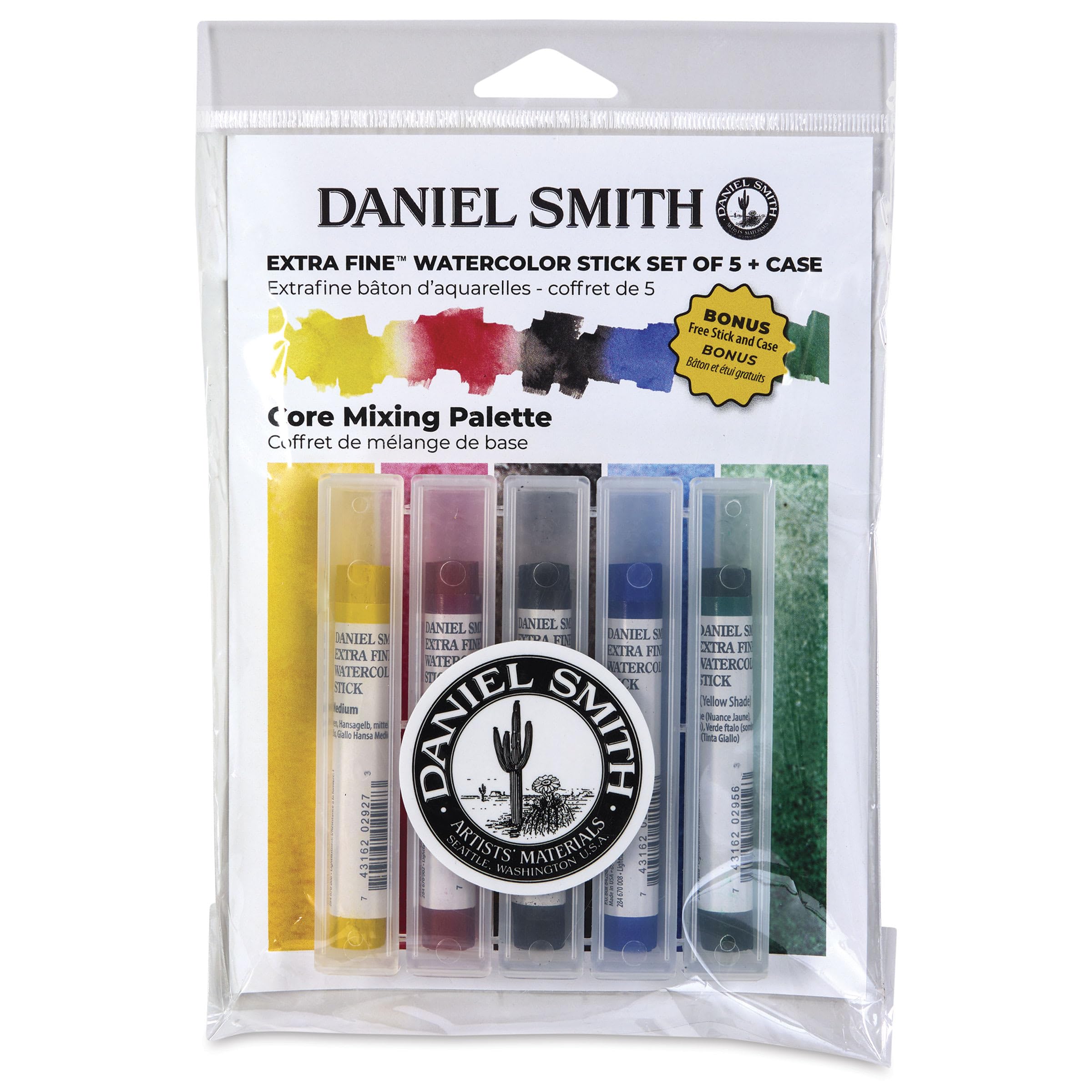 Amazon.com: DANIEL SMITH Watercolor Sticks - Core Mixing, Set of 5