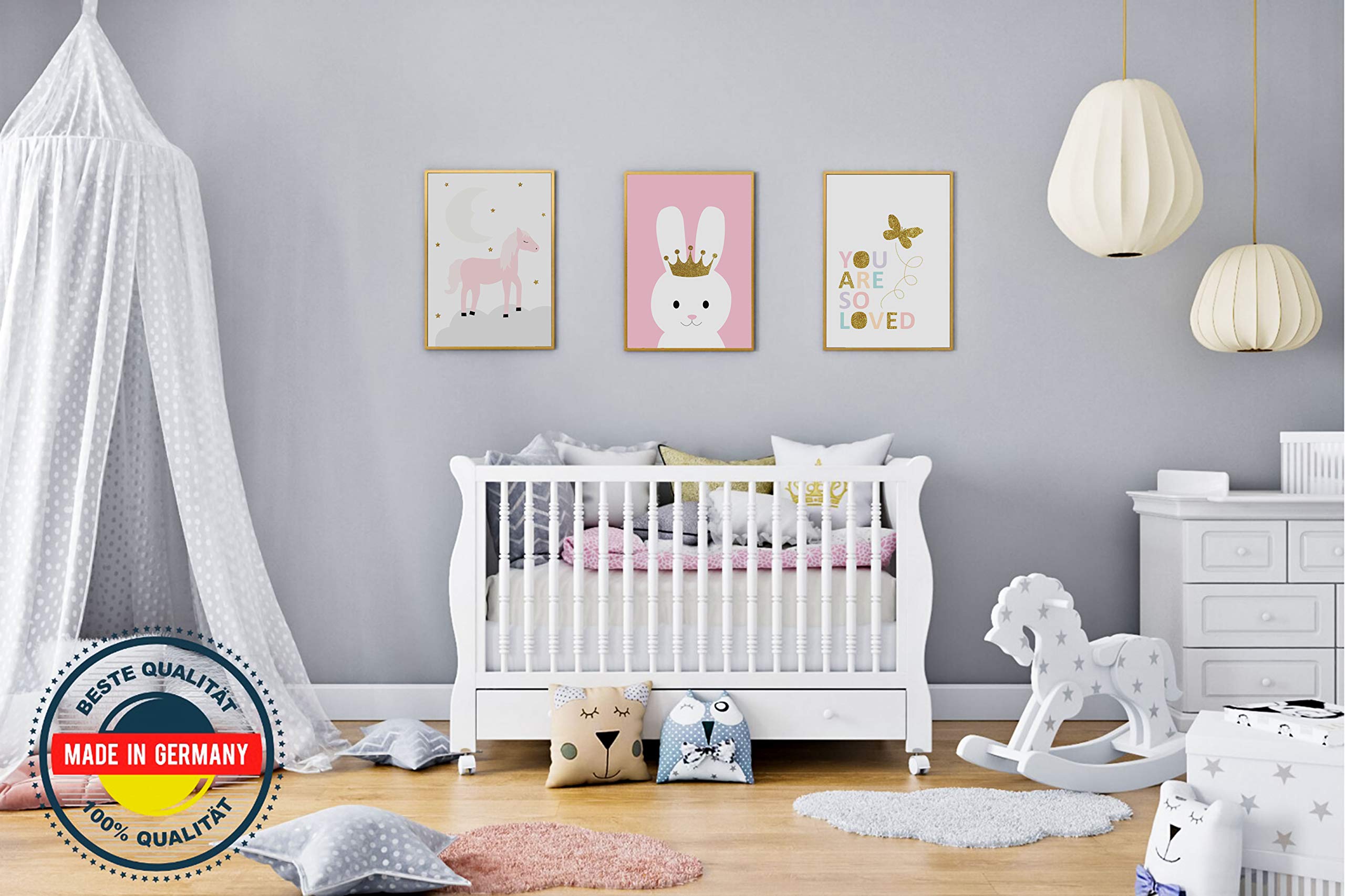 4Good Epictures Children's Room Decoration for Girls and Boys Modern Nordic Scandinavian Picture Set Wall Decoration Nursery Girls - Image 2