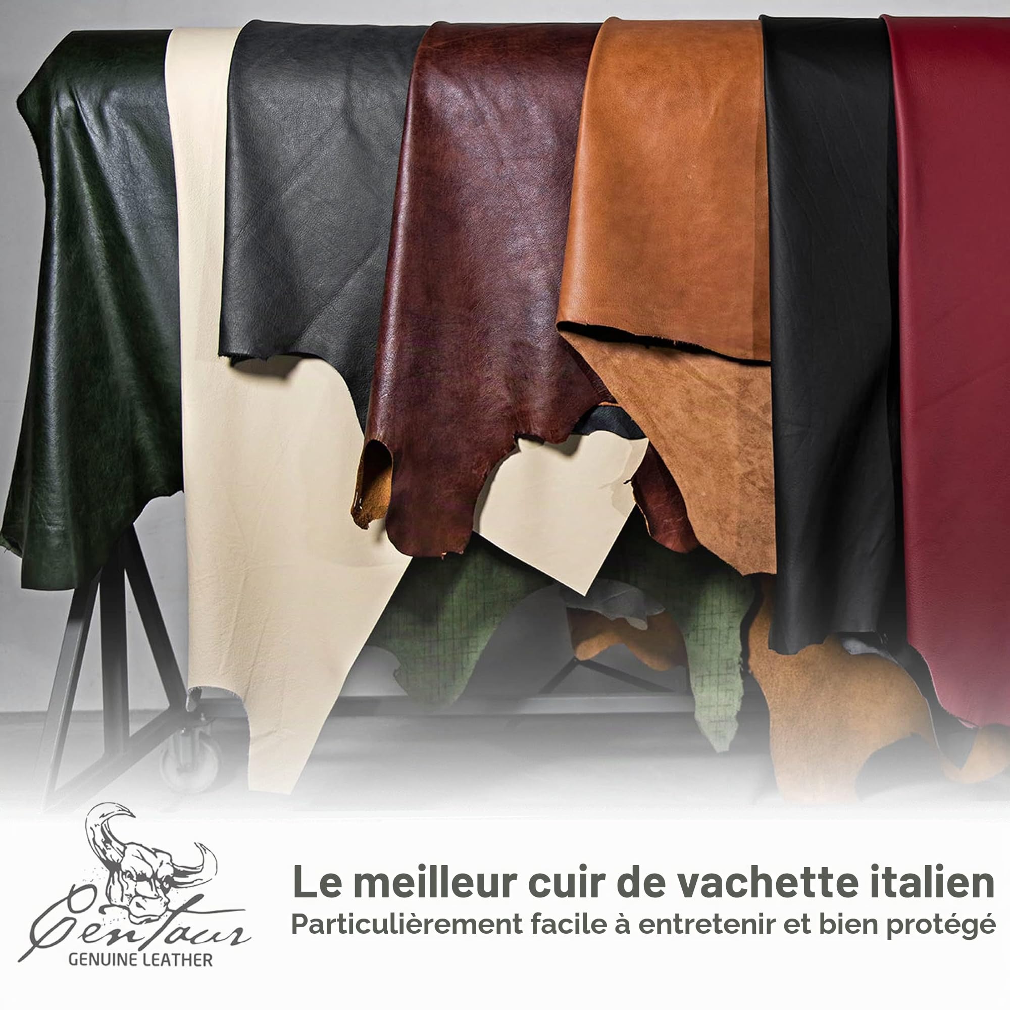 Centaur - Sous-main en cuir de haute qualité avec protection des bords à 90° - noisette 55x80 cm - idéal pour le bureau et la maison - Sous-main facile à entretenir