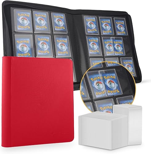 Miniatura 1 de Carpeta con 9 bolsillos  Capacidad para 252 cargadores superiores, 25 cargadores superiores incluidos, bolsillos de doble cara sin anillo, carpeta