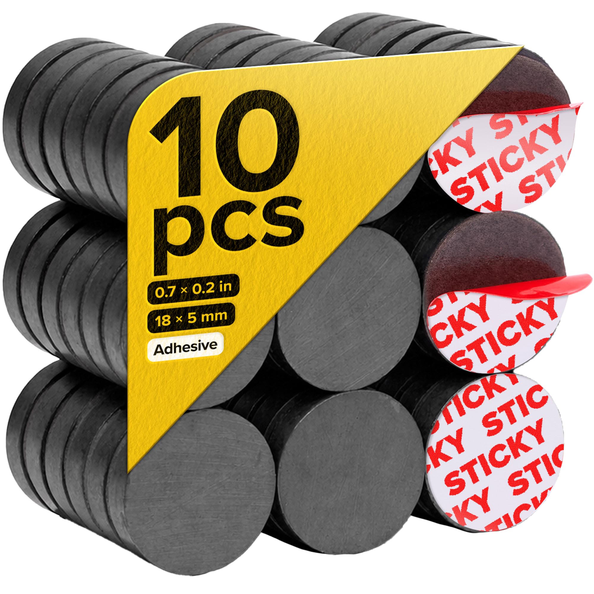 Strong Ceramic Ring Magnets, Countersunk Hole, 1.2x0.18 (30x4.5mm), 40 Pcs — Amazon image 12
