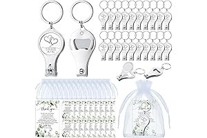 100 Unit Wedding Multi-Tool Party Favor Set with Bottle Opener and Nail Clipper