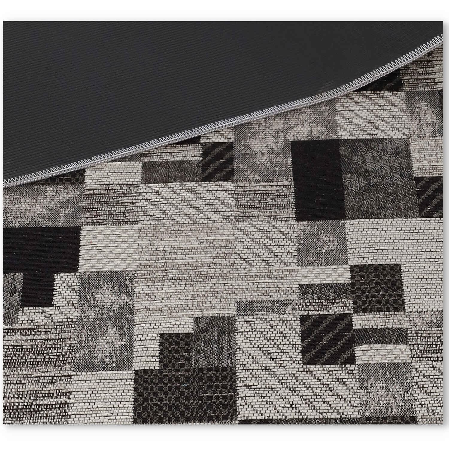 CASA TESSILE chodnik dywanowy do kuchni, szerokość 52 cm, Shiro Gobelin, nadaje się do prania, antypoślizgowy, do kuchni, na wymiar | długi, szerokość 52 cm, szary, 240 cm