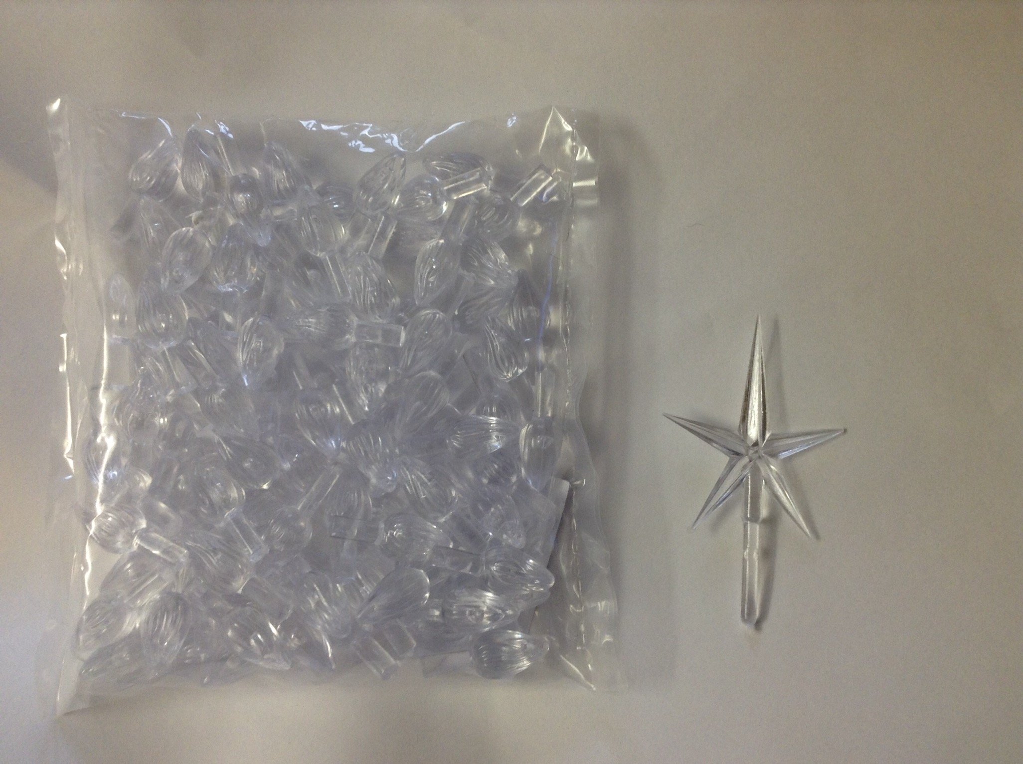 PHOEBUS LINK Christmas Tree Bulbs White with Star L88