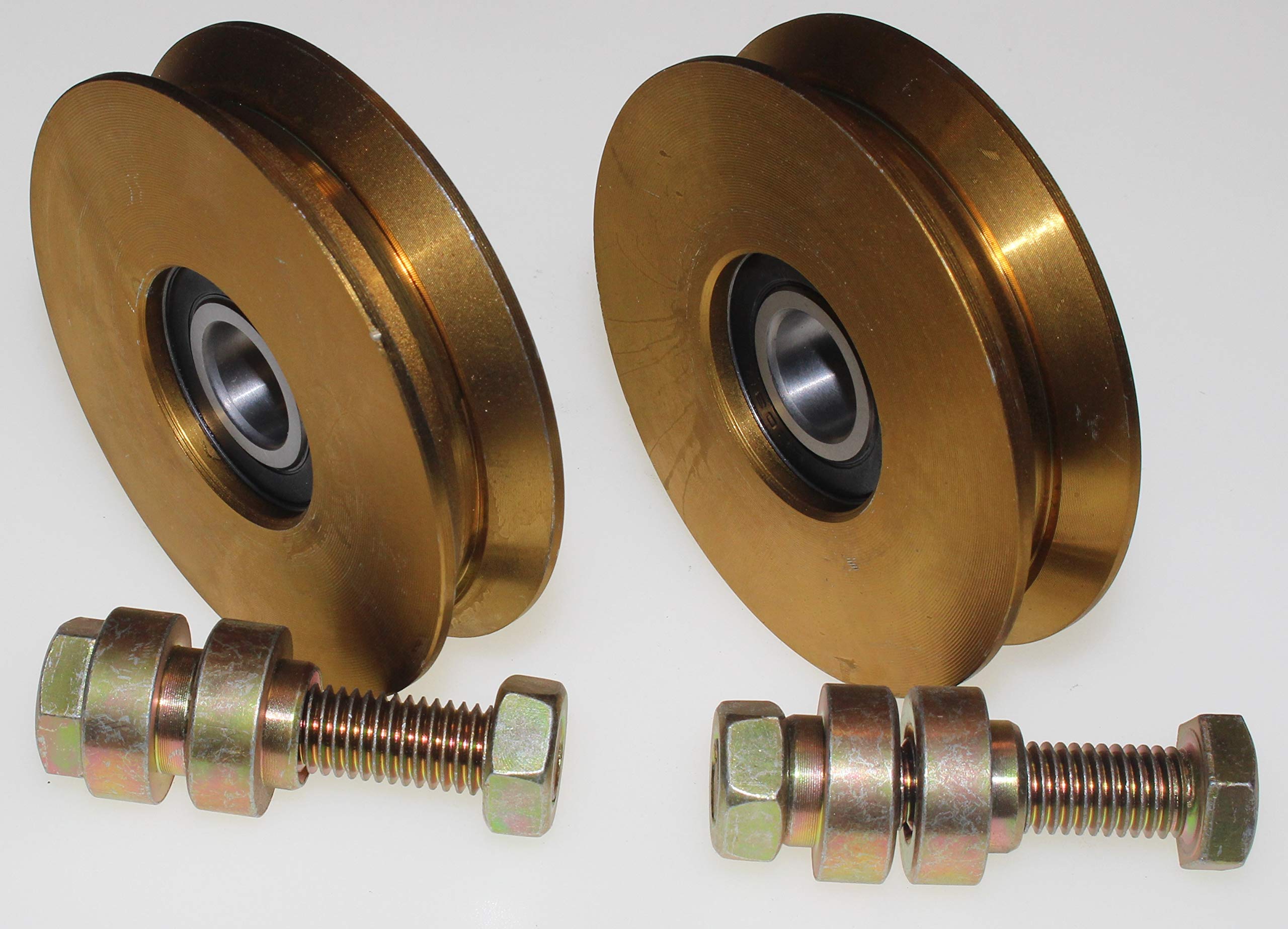 V Groove Gate Wheel V89-12 - Diamètre : 89 mm - Tige : 12 mm.