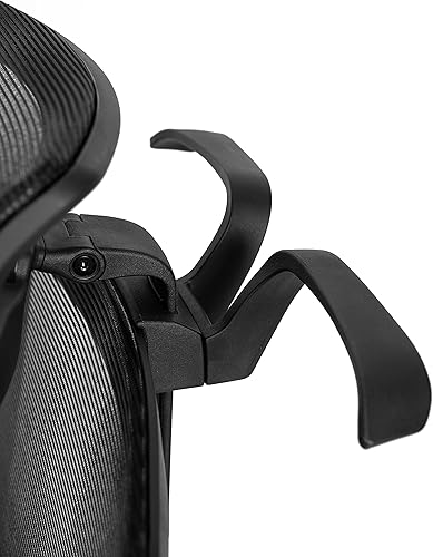 Miniatura 7 de Flash Furniture Layla Ergonomic Mesh Office Chair with Synchro-Tilt, Pivot Adjustable Headrest, Lumbar Support, Coat Hanger and Adjustable Arms in