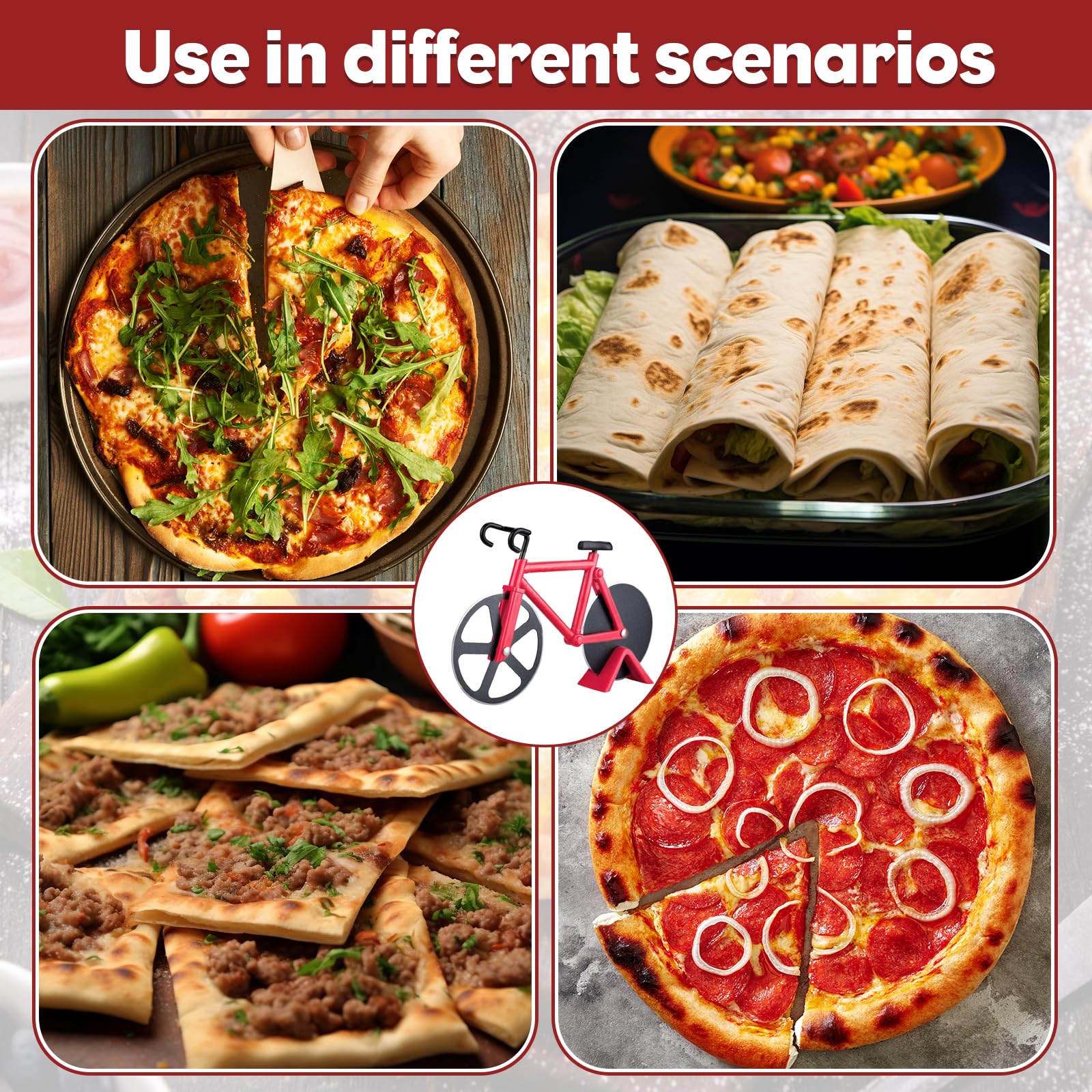 Tagliapizza A Rotella - Design Bici E Taglio Preciso - Foto 1