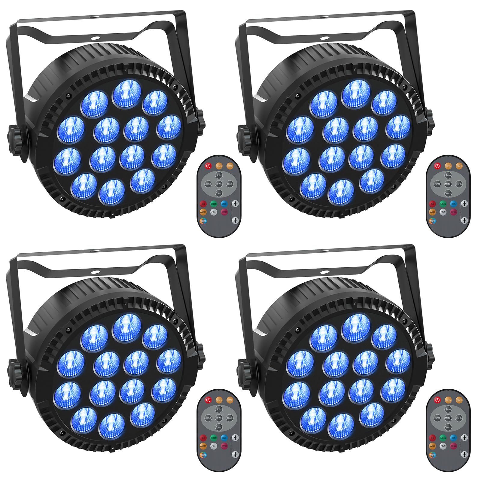 Amazon.co.jp: ZonQoonz 4個セット14LEDx6W ステージライト LED