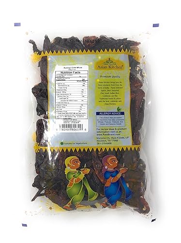 Vista 2 de Cocina asiática (marca Rani) Byadagi Chilli entero, chile indio 7 oz (200 g) ~ Todo natural Vegano Apto para gluten Sin OMG Origen indio