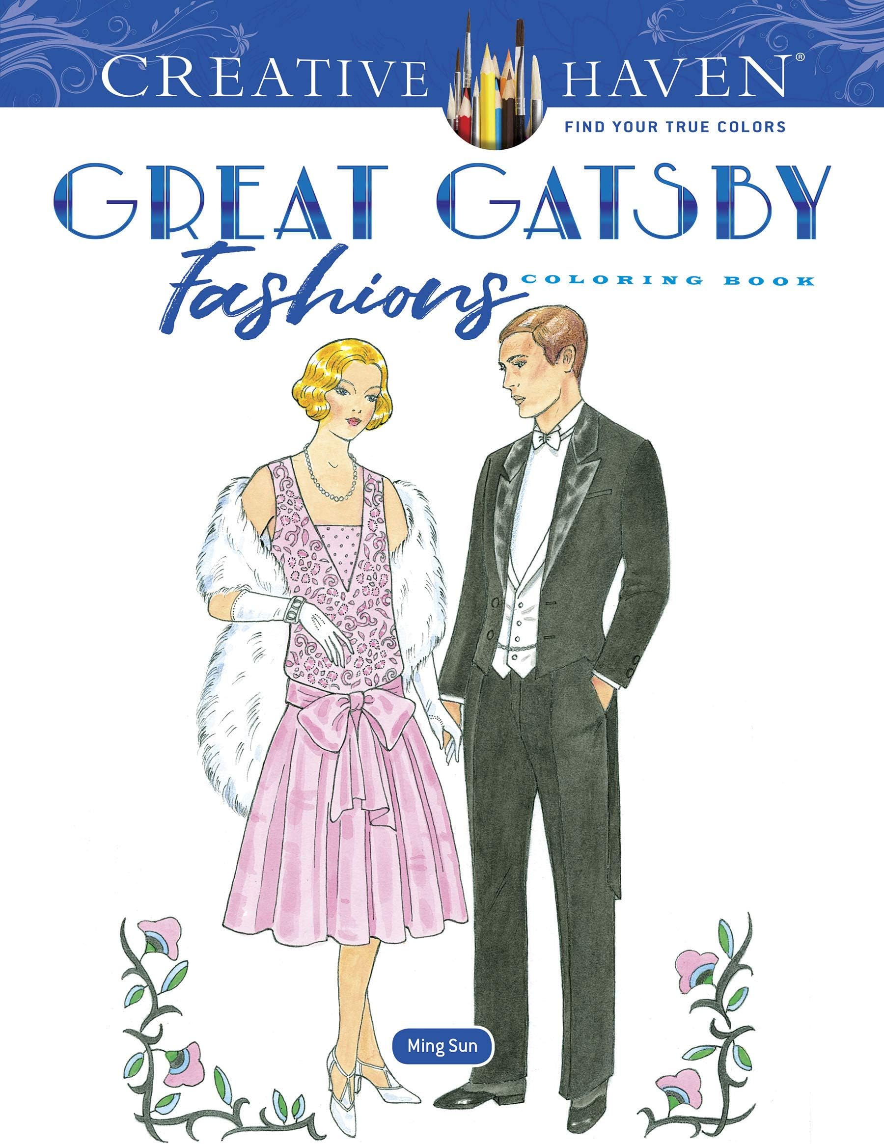 Creative Haven Great Gatsby Fashions Coloring Book