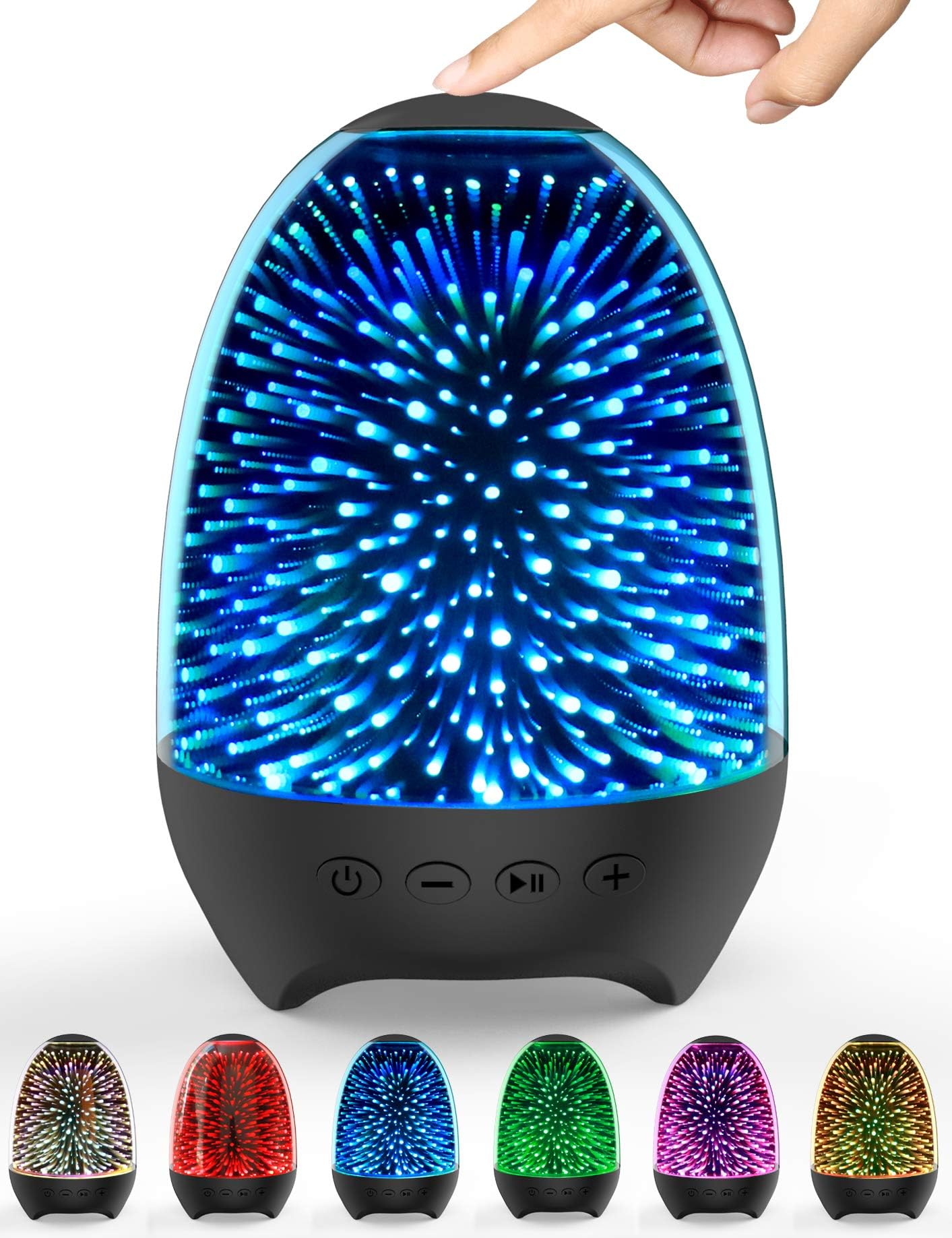 Aiscool Bluetooth Speaker Night Lights, Bluetooth Speaker MP3 Player