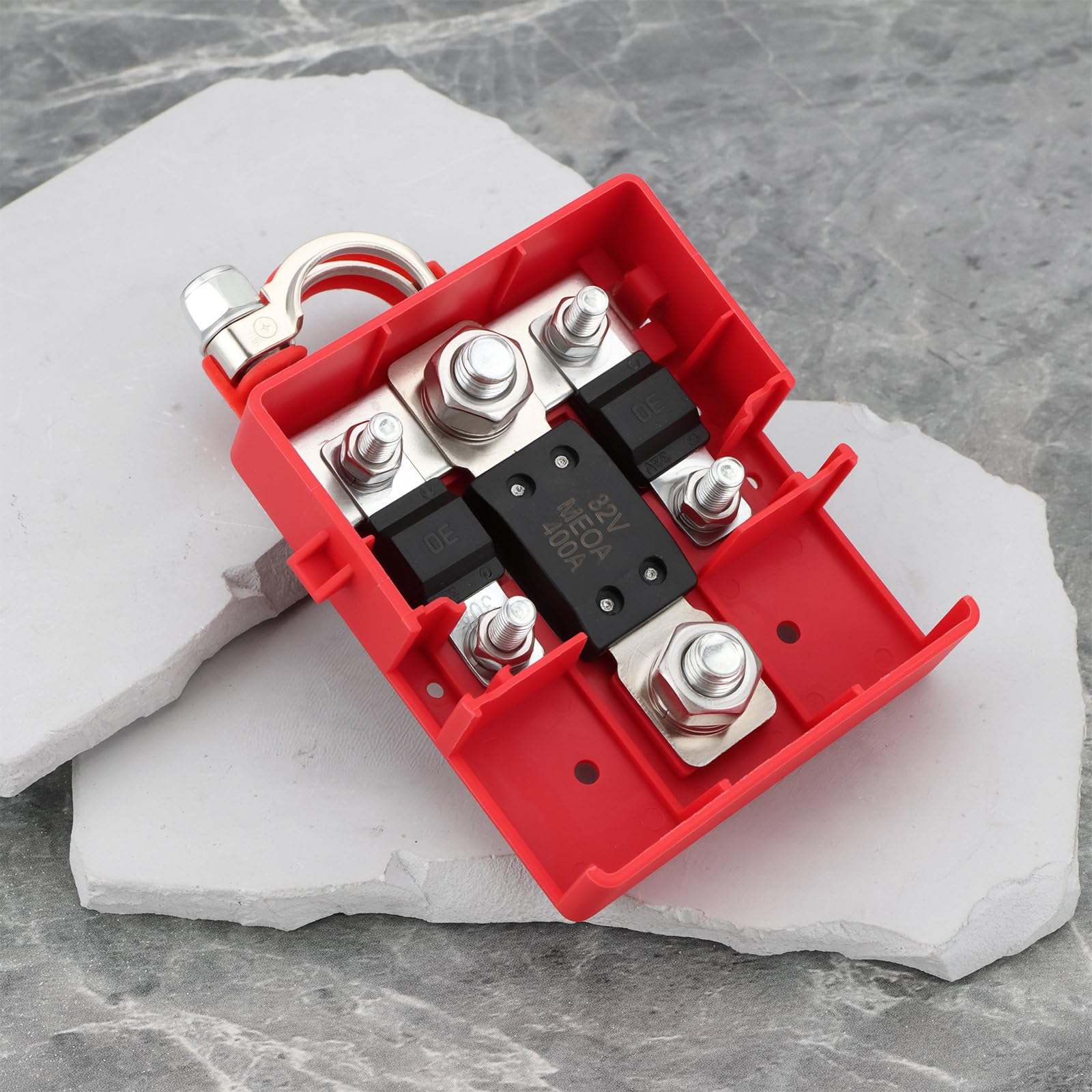 EMSea Clip de Bater¨ªa para Modificaci¨®n Coche Conector de Terminal de Bater¨ªa de 32 V Y 400 A Compatible con Renault Cenic II Y Megane II (8200381281)