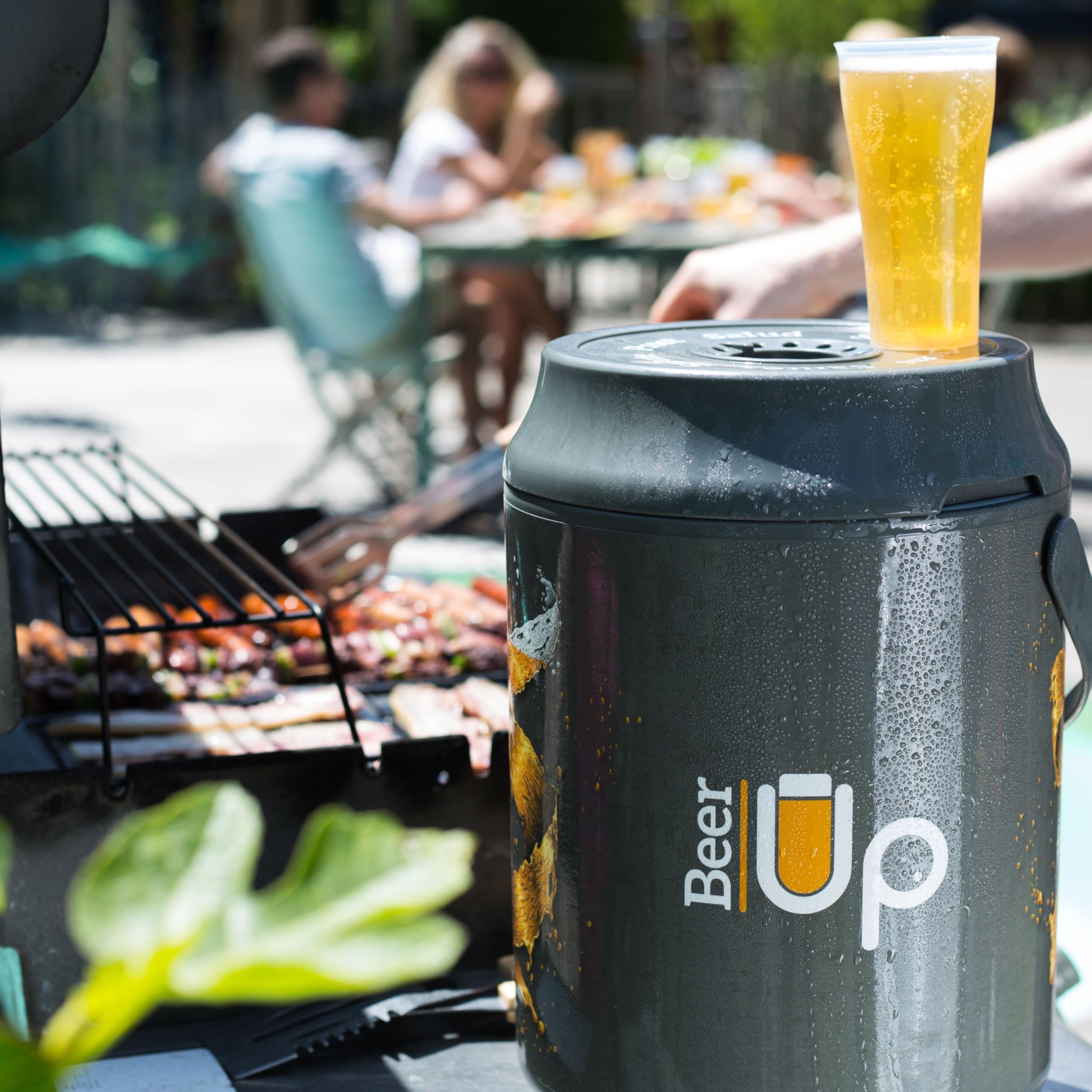 BEER UP Travelers Tireuse à Bière Portative 10 Verres + Ceinture + Kit Remplissage 20h Froid Sans Électricité