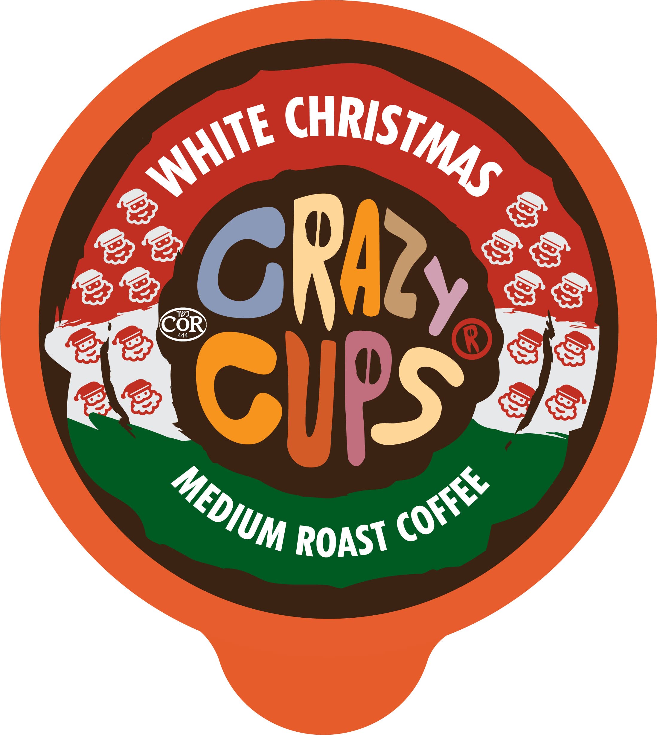 Crazy Cups Flavored Coffee for Keurig K-Cup Machines, White Christmas, Hot or Iced Drinks, 22 Single Serve, Recyclable Pods