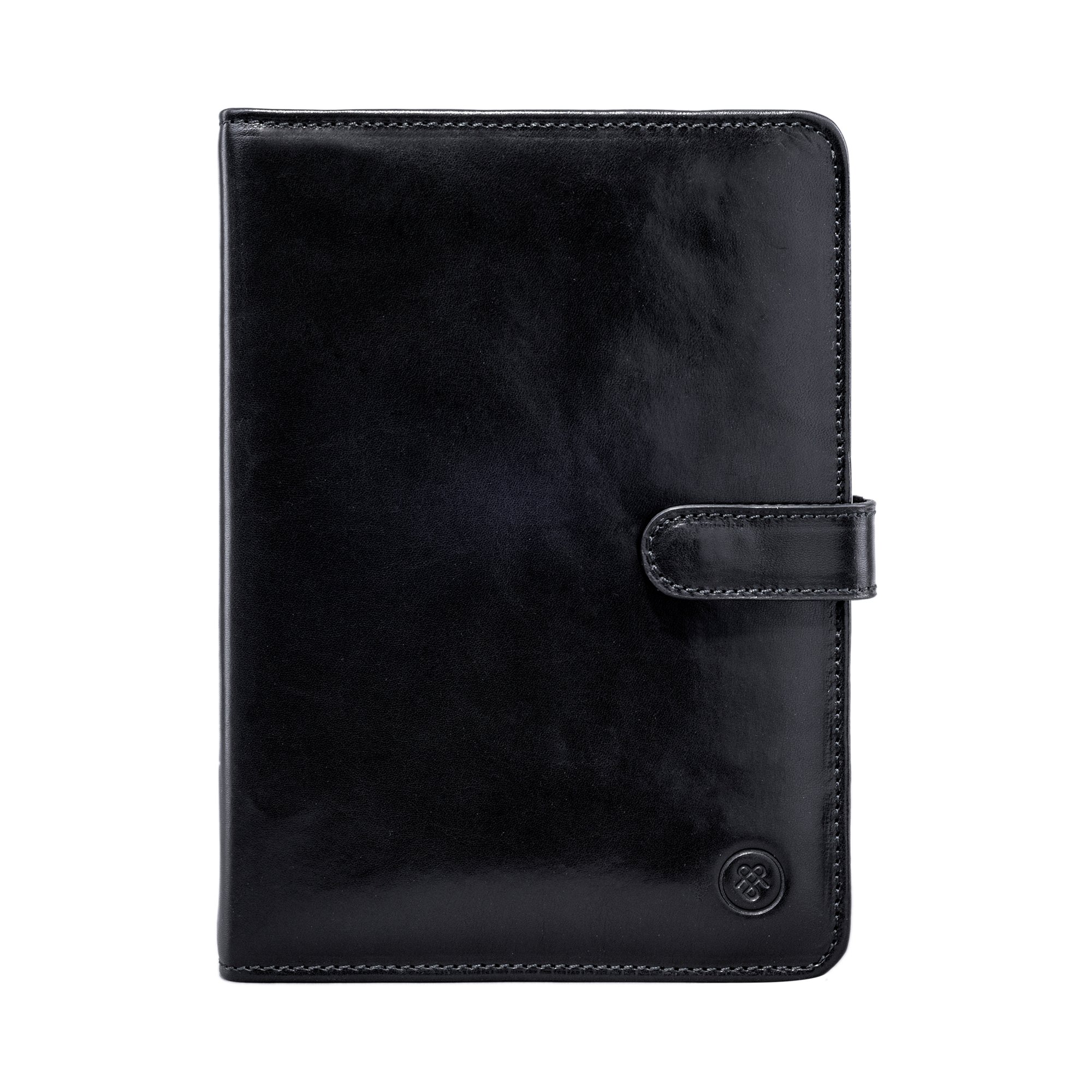 Maxwell ScottLuxury Leather Address Book | The Comano | Handmade in Italy | Night Black