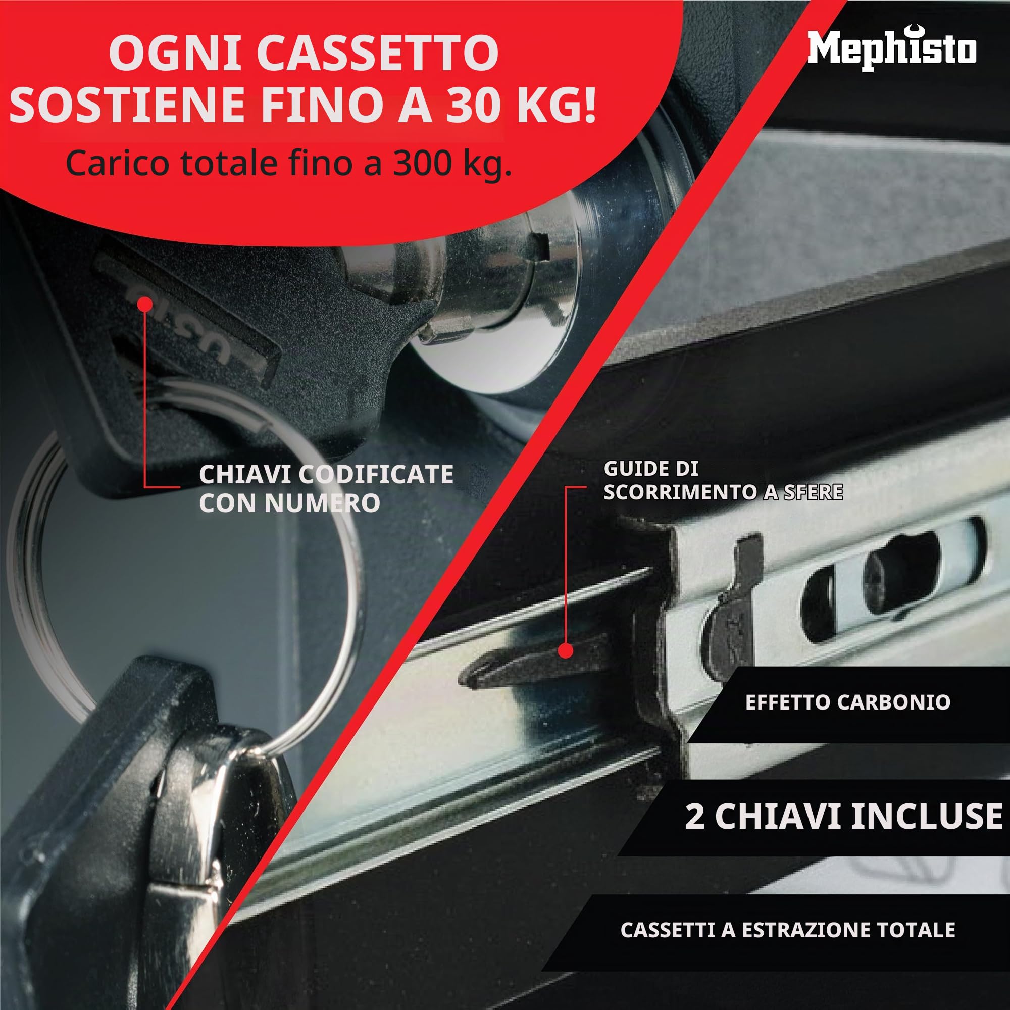 Carrello Porta-Attrezzi Depositi Accessori