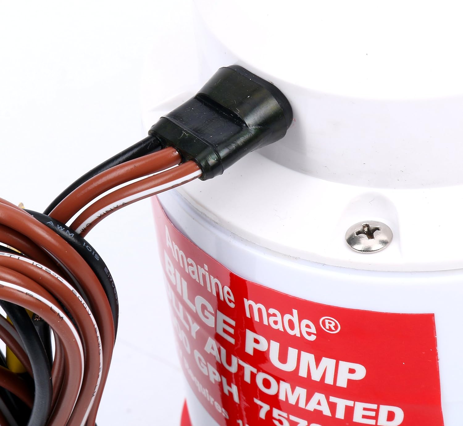 Amarine Made Automatic Submersible Boat Bilge Water Pump 12v 2000gph Auto with Built-in Float Switch