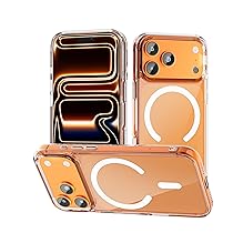 tigratigro Cover Magnetica per iPhone 17 Pro Max, Compatibile con Mag-Safe Ricarica Wireless, Anti Ingiallimento, Telefono Custodia Antiurto, Retro Antigraffio Trasparente