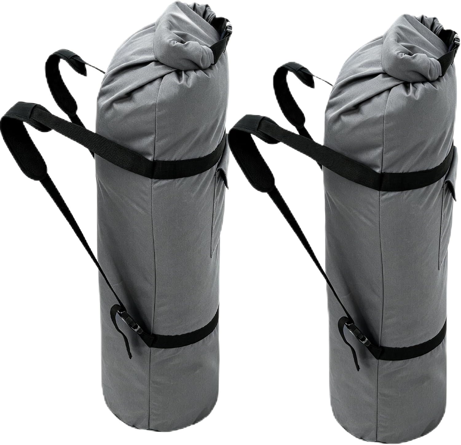 Heavy Duty 900D Oxford Camping Chair Bag Camp Cot Bag,Duffel Bag Padded Foam Shoulder Straps,Click Clack Fastener Closure & Side Pocket,for Hammocks,Moving Outdoor Trave(2, Grey, 53Lx11D inch)