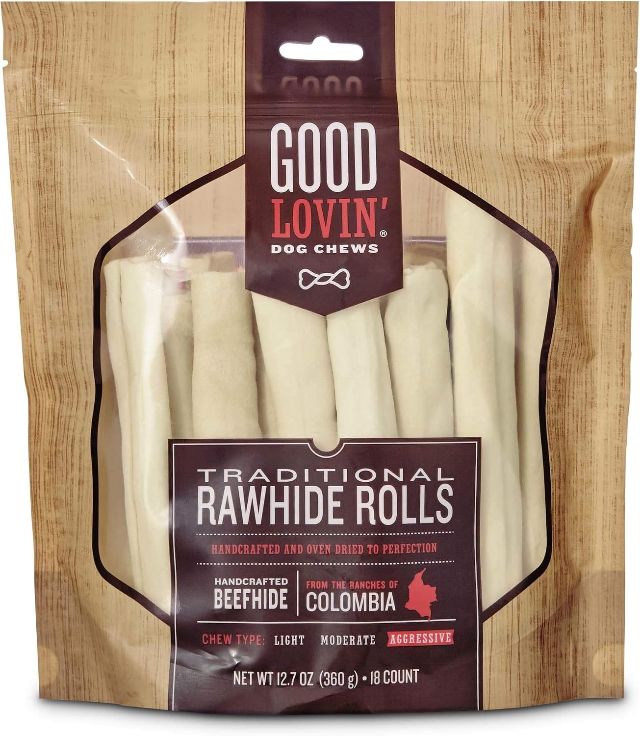 Good Lovin' Traditional Rawhide Roll Dog Chew, 12.7 oz.