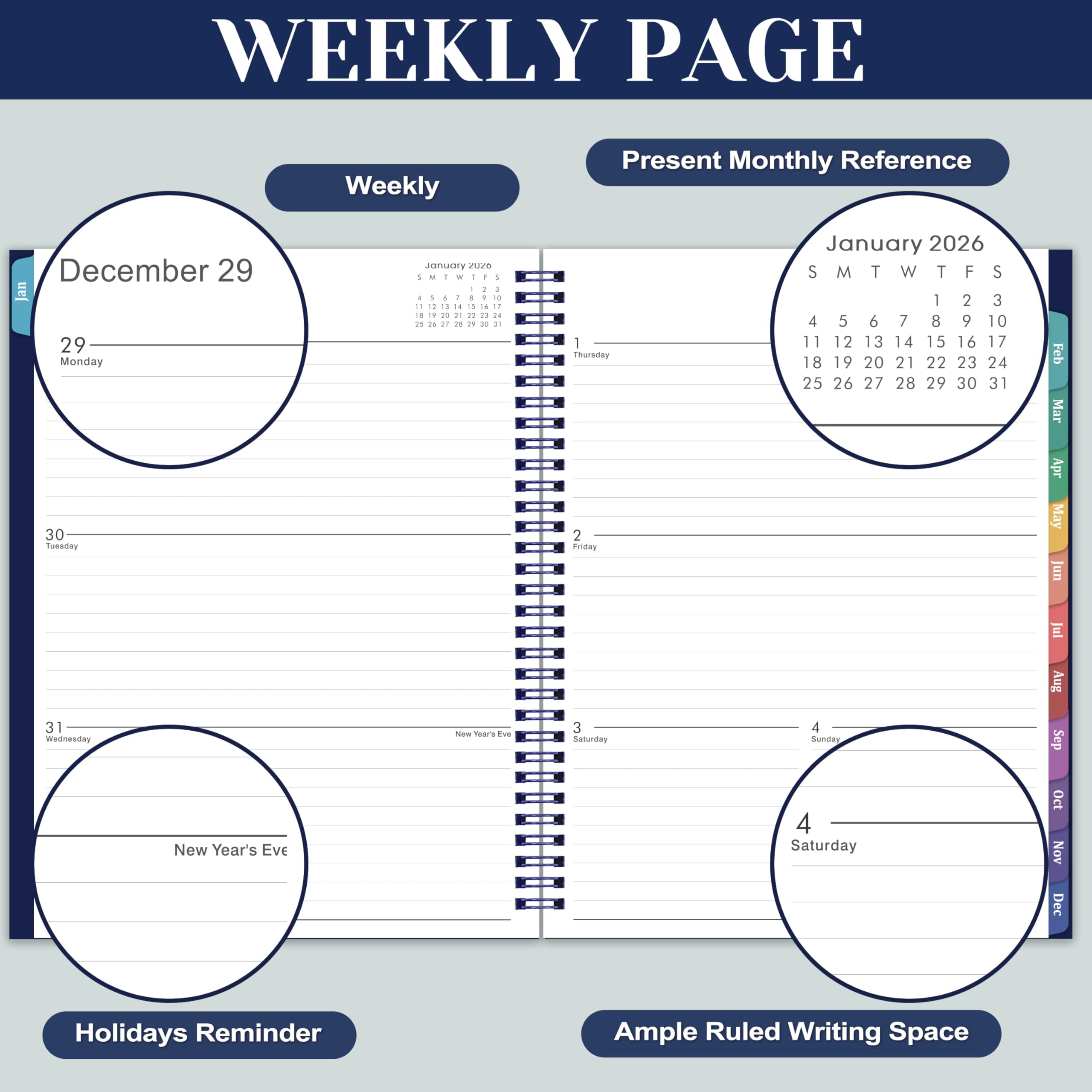 2026 Planner 2026 Planner Weekly And Monthly, JAN