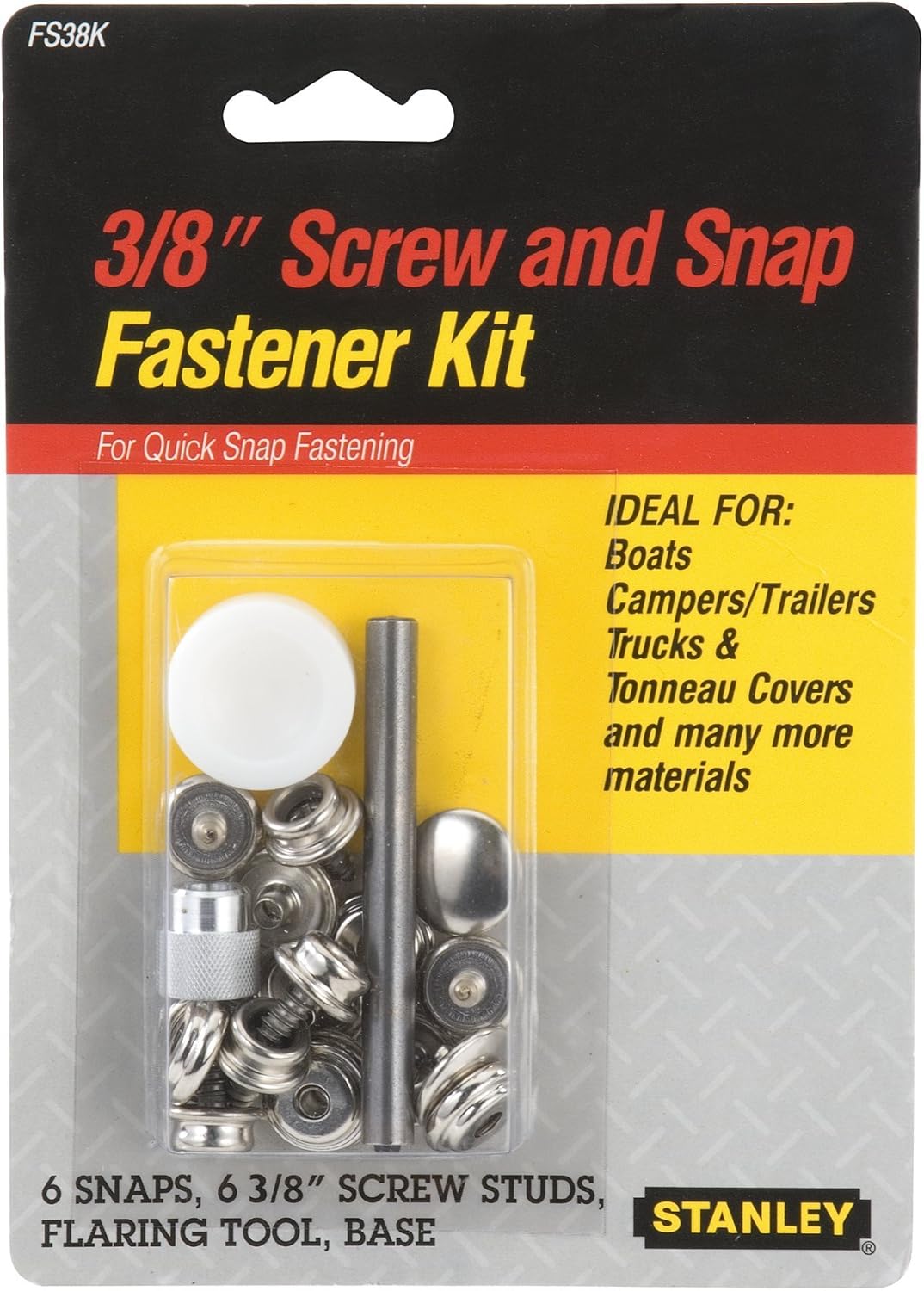 Stanley FS38K Screw and Snap Fastener Kit Tools & Home