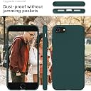 YATWIN Silicone Back Case for iPhone SE 2020/2022, iPhone 7/8, Soft-Touch Phone Back Cover for Apple iPhone SE 2nd 3rd Generation - Dark Green gallery image