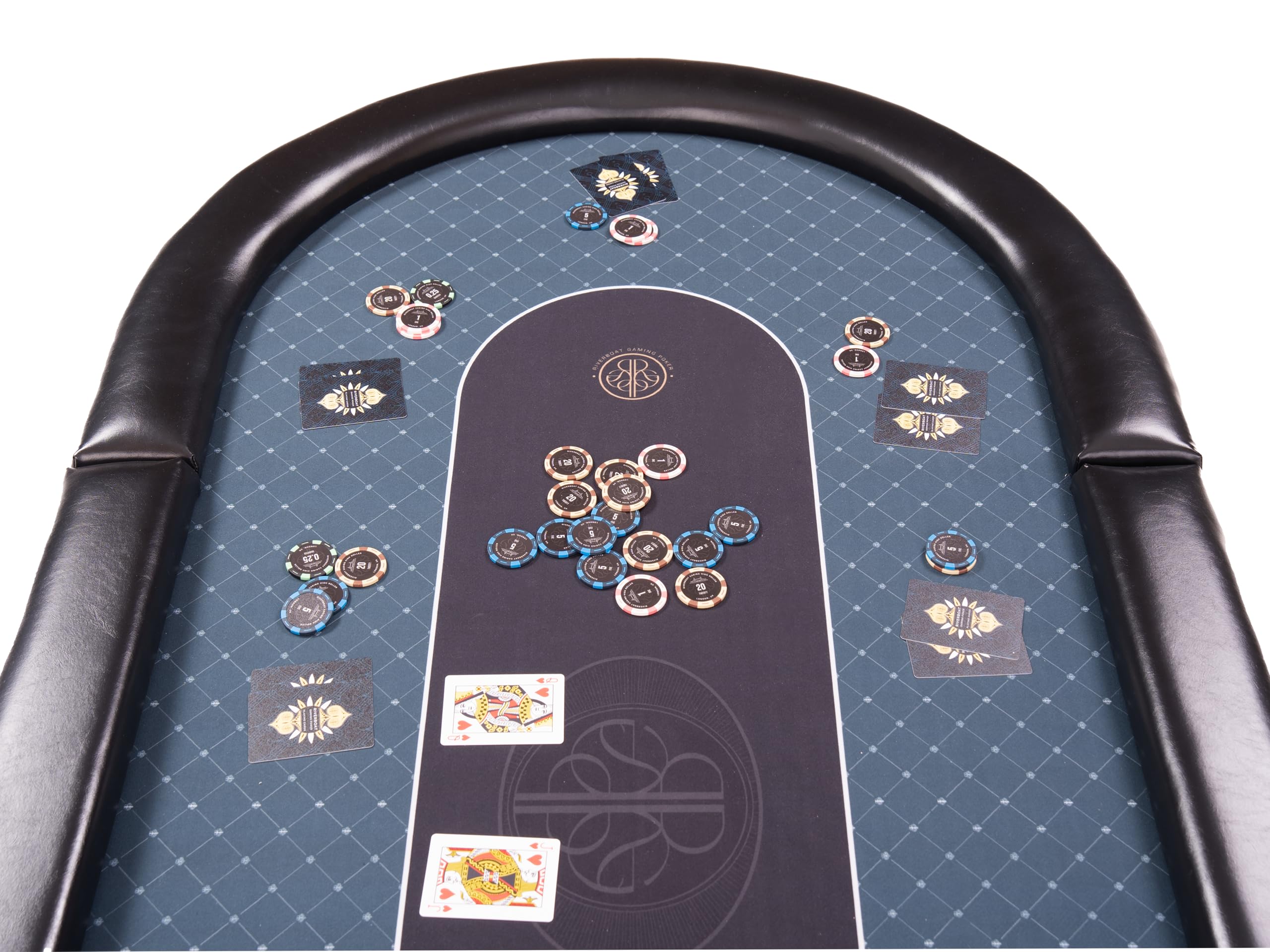 Riverboat Elite Pokertischplatte (Pokertisch) aus Speed Cloth, 180 × 90 cm, faltbar, durchgehende Spielfläche ohne Falz