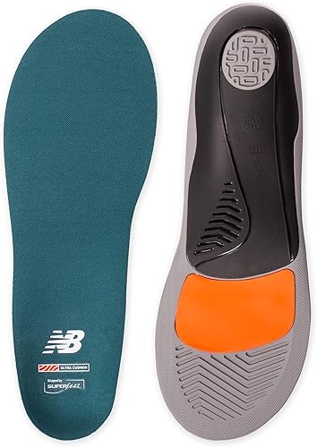 New Balance Plantillas casuales ultra acolchadas, amortiguación multicapa y soporte de arco, unisex