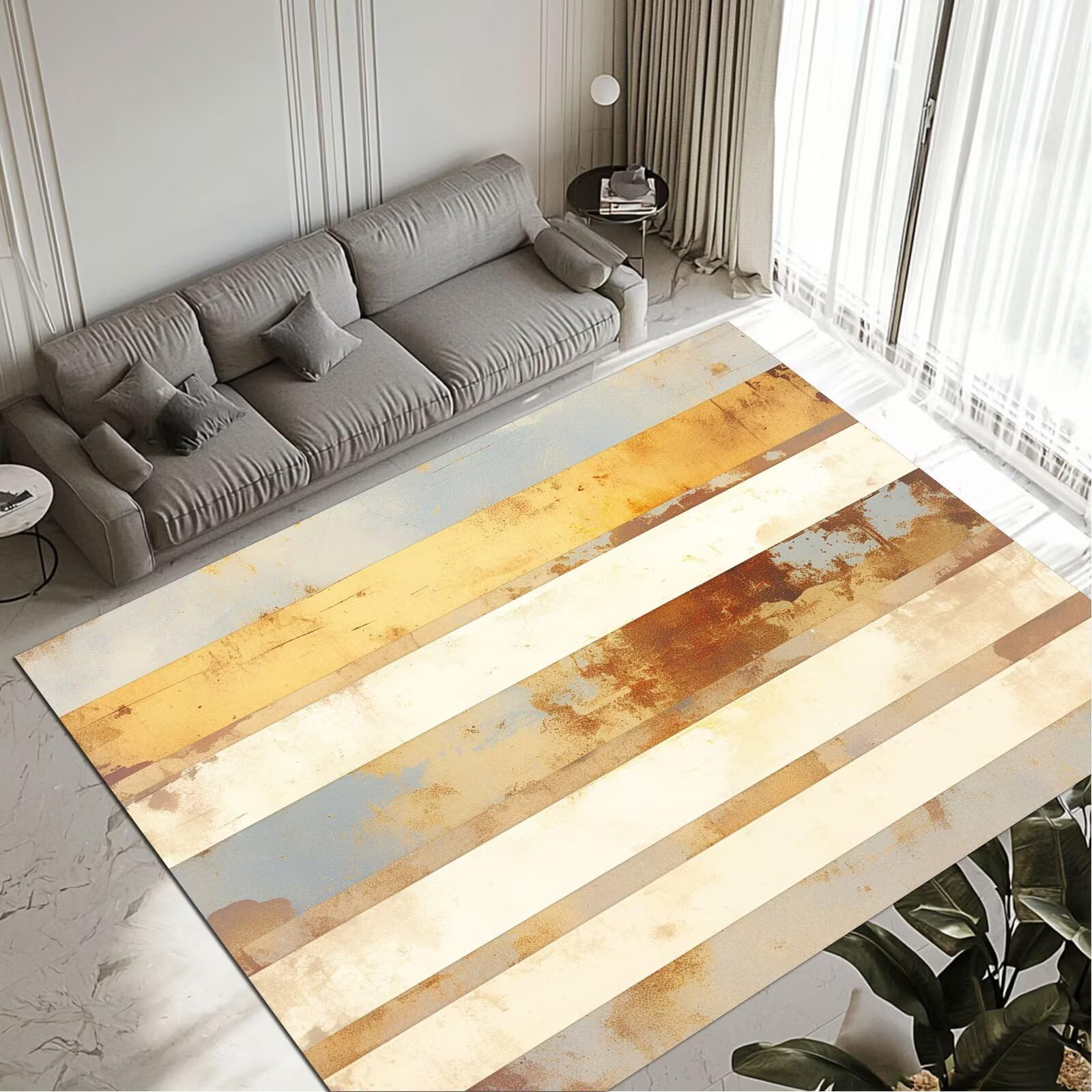 Tapis Strip grand tapis de salon et chambre adulte 80x150cm