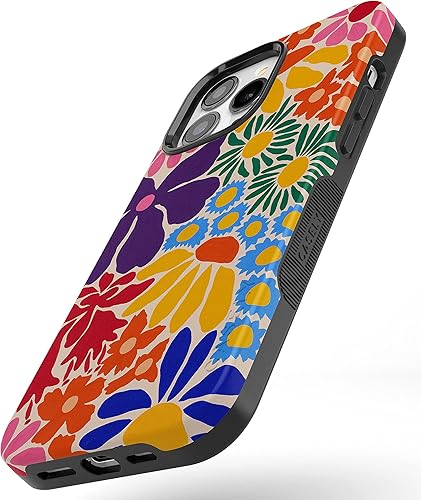 Miniatura 499 de Casely Funda para iPhone 13 Pro Max Jardín dorado Floral de girasol amarillo Compatible con MagSafe Diseño protector audaz Jardín Dorado