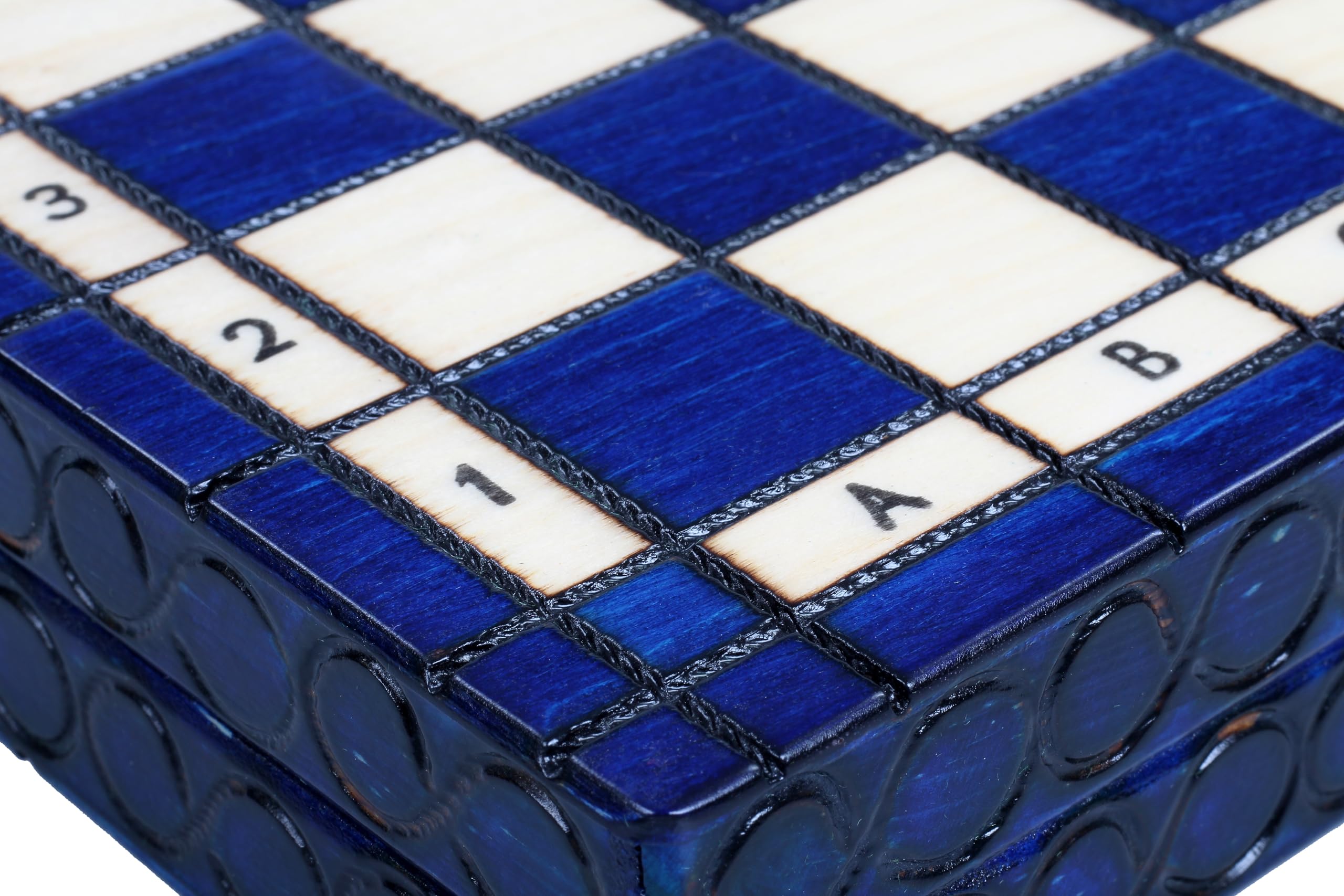 Sunrise Chess - Juego de ajedrez (tamaño compacto, máximo placer de juego), color azul