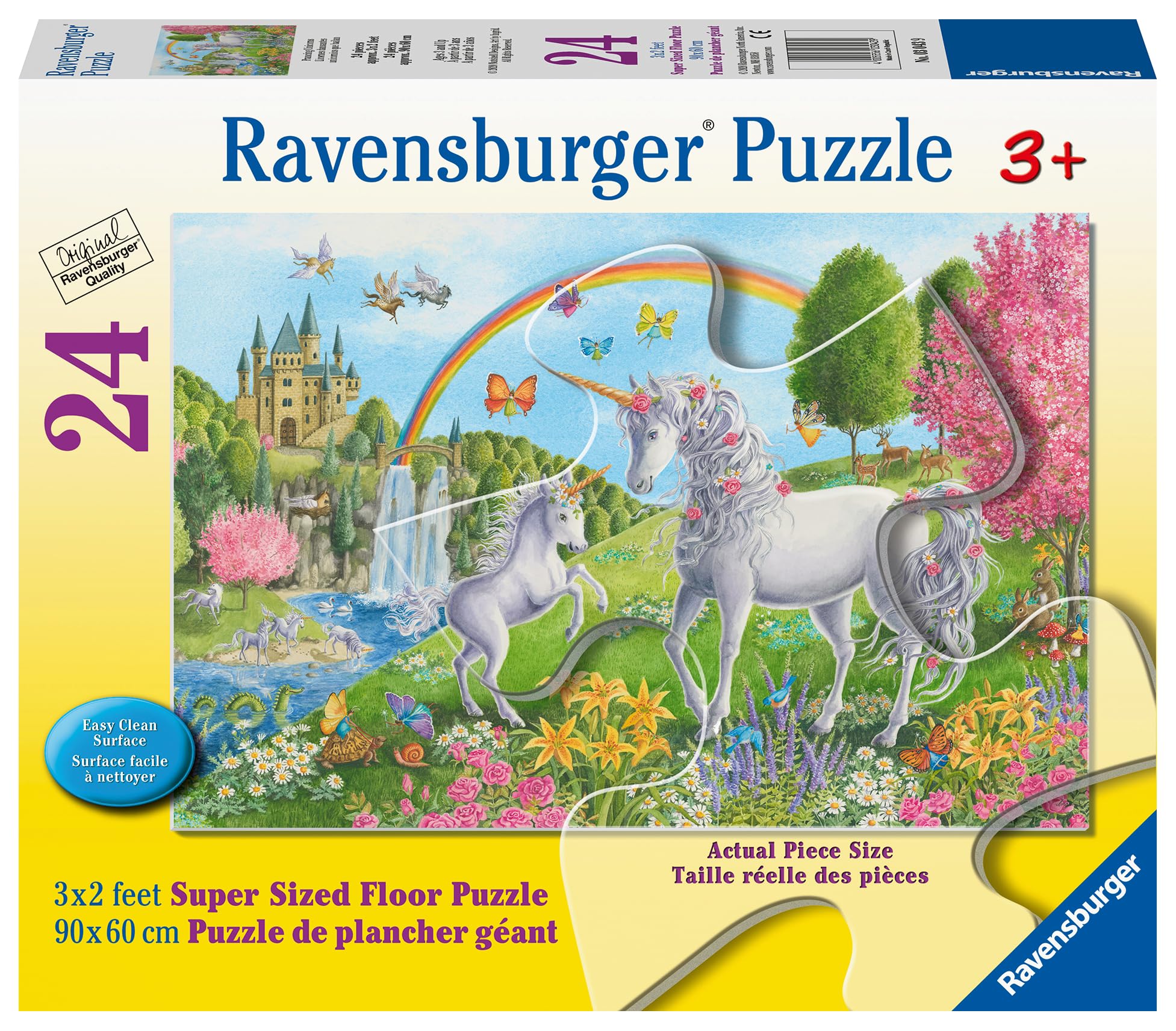 Ravensburger Prancing Unicorns 24 Piece Giant Floor Jigsaw Puzzle for Kids Age 3 Years Up - Educational Toddler Toys & Games