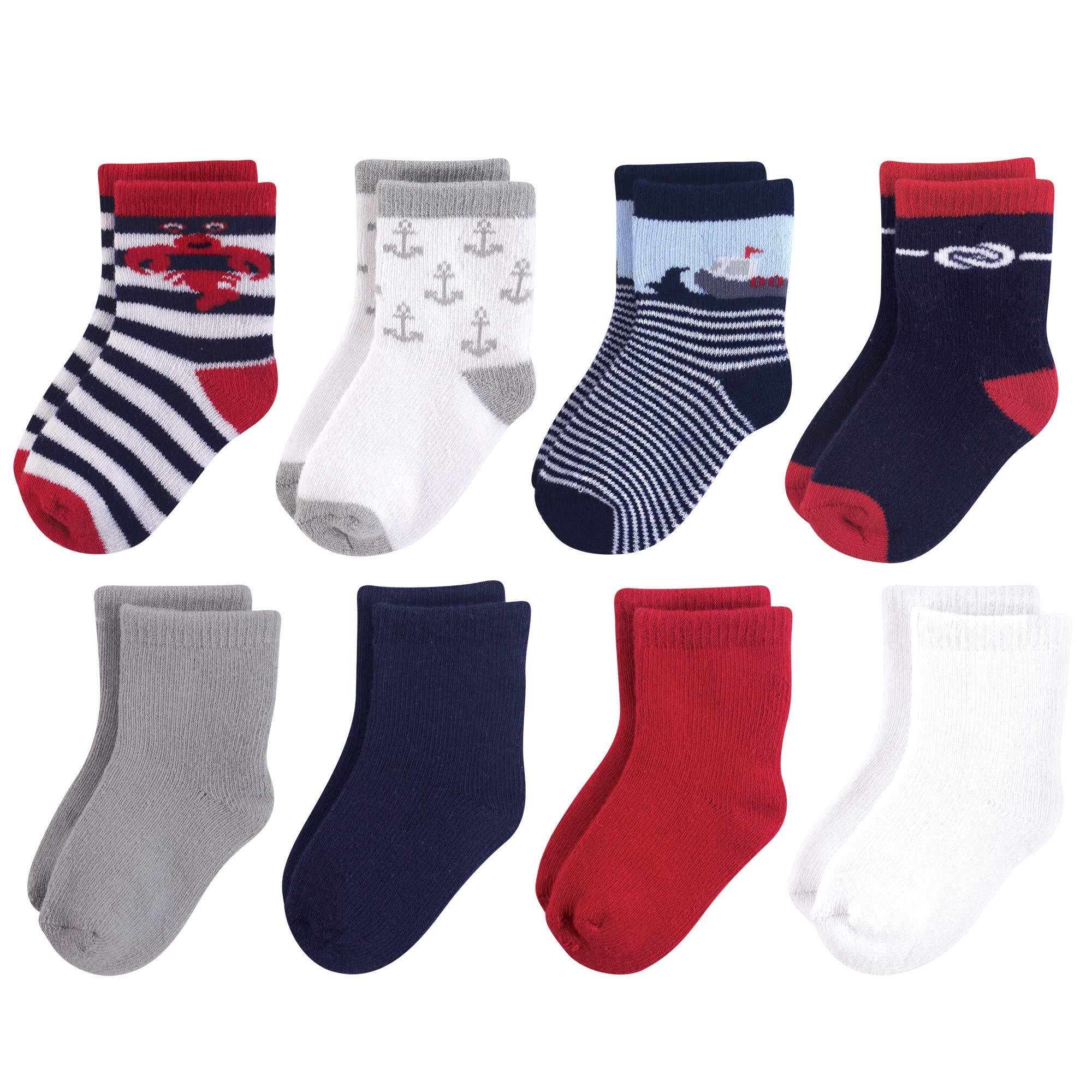 Luvable Friends Unisex bebé 26136 Medias casuales - Azul - 0-6 meses