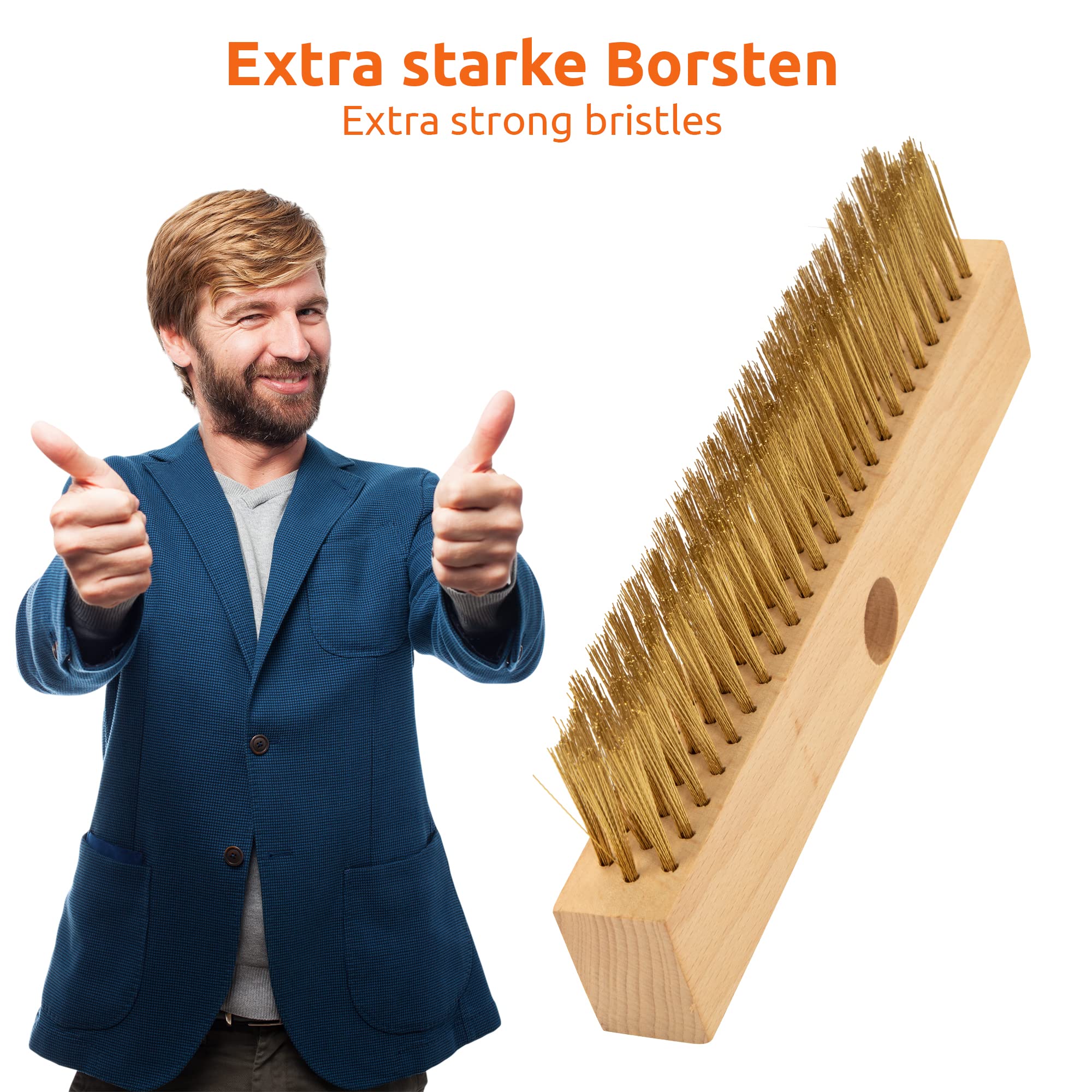 Spazzola In Ottone Per Forni A Legna E Pizza - Pulizia Profonda Senza Fatica - Foto 10