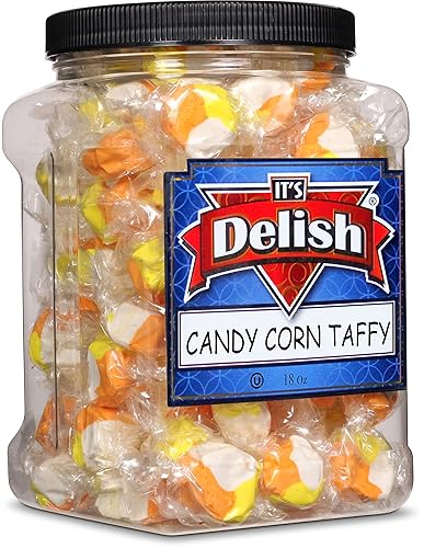 It's Delish - Caramelos masticables de caramelo estilo maíz por It's Delish, recipiente jumbo de 18 onzas, envuelto individualmente, golosinas de