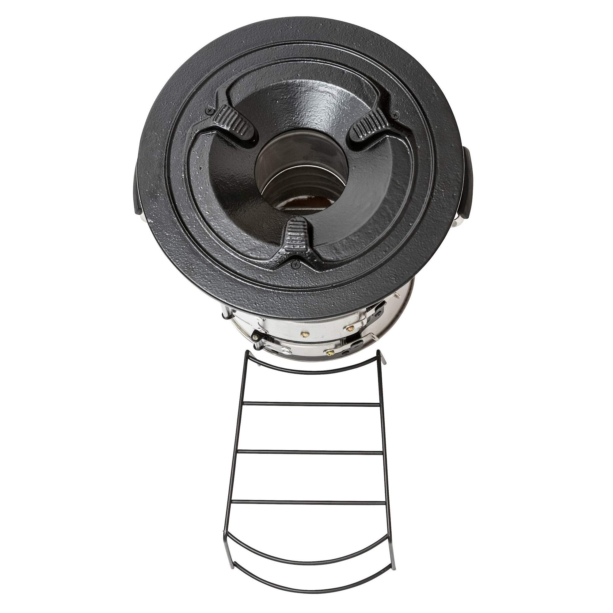 BBQ-Toro Raketenofen RAKETE #2 | Rocket Stove für Dutch Oven, Grillpfannen und vieles mehr | Rocketstove mit Brennholzgestell und Zuluftöffnungen | Feuerstelle für Dutch Oven