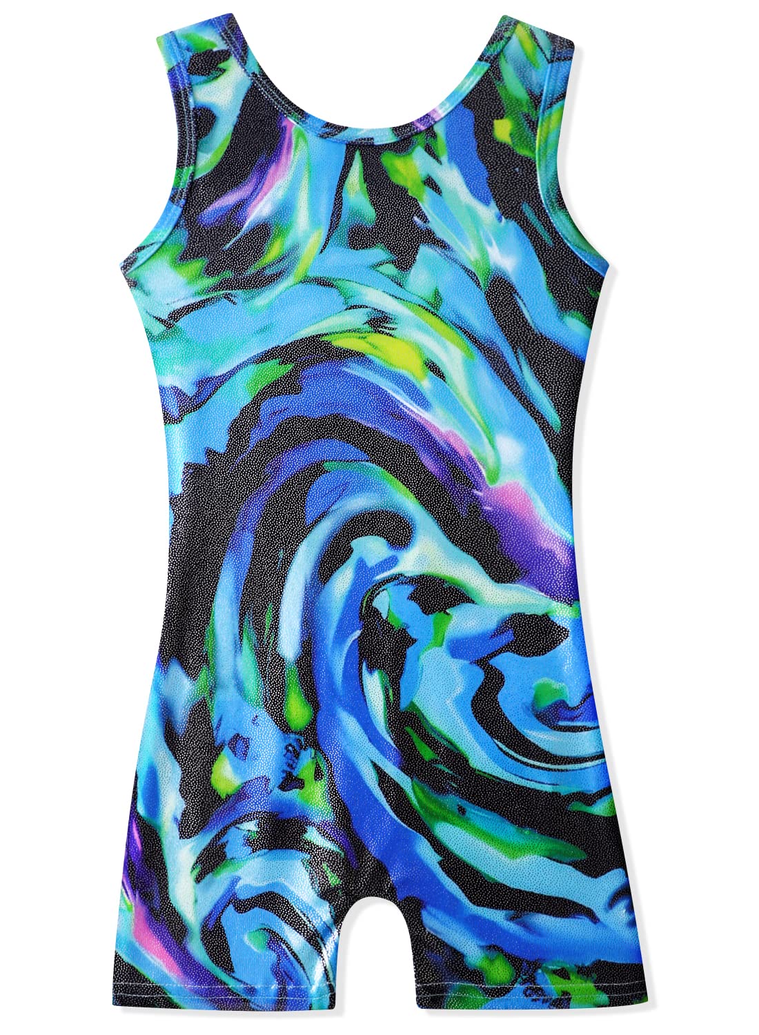 HOZIY Gymnastics Leotards for Girls with Shorts Toddlers Biketards Rainbow Unicorn Dinosaur Mermaid Leopard Flower Galaxy