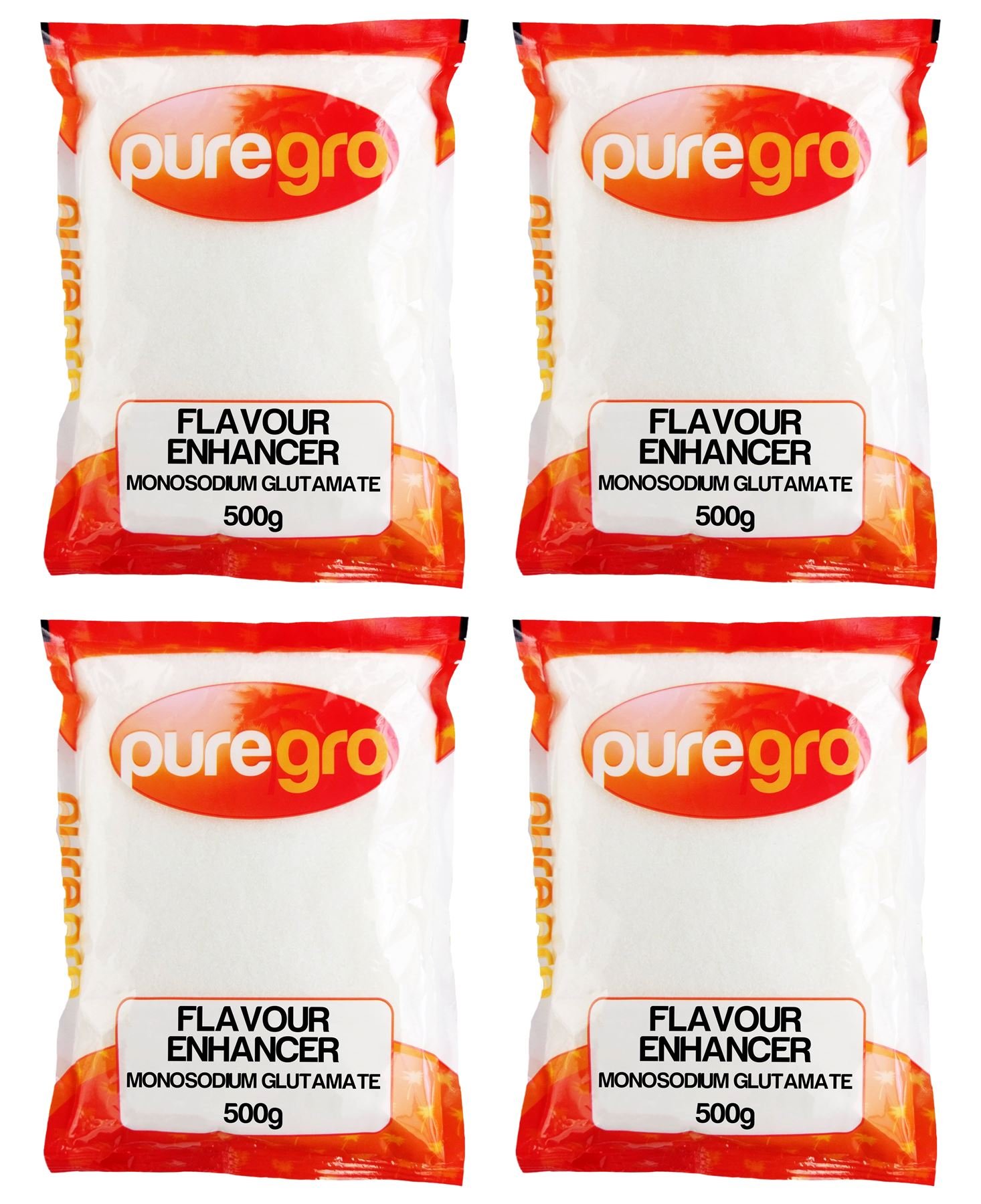 Puregro Flavour Enhancer (Monosodium Glutamate) 500g - Pack of 4
