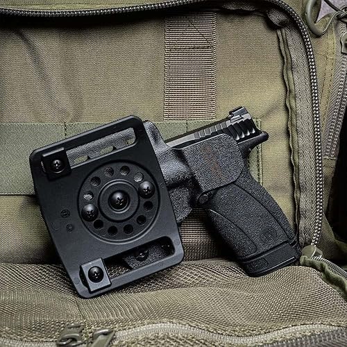 Miniatura 63 de GRITR Omni IWB/OWB Kydex - Funda modular para Sig, Glock, Springfield, Walther, S&W, Canik y más, accesorio ambidiestro para pistola EDC con corte