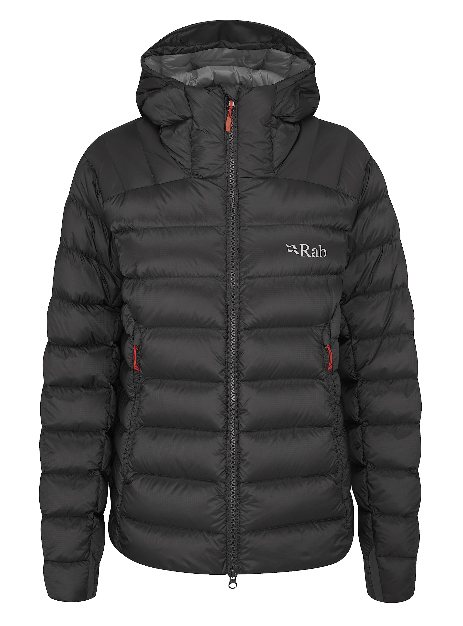 Rab Women's Anthracite Electron Pro Down Jacket For Climbing & Mountaineering - 10