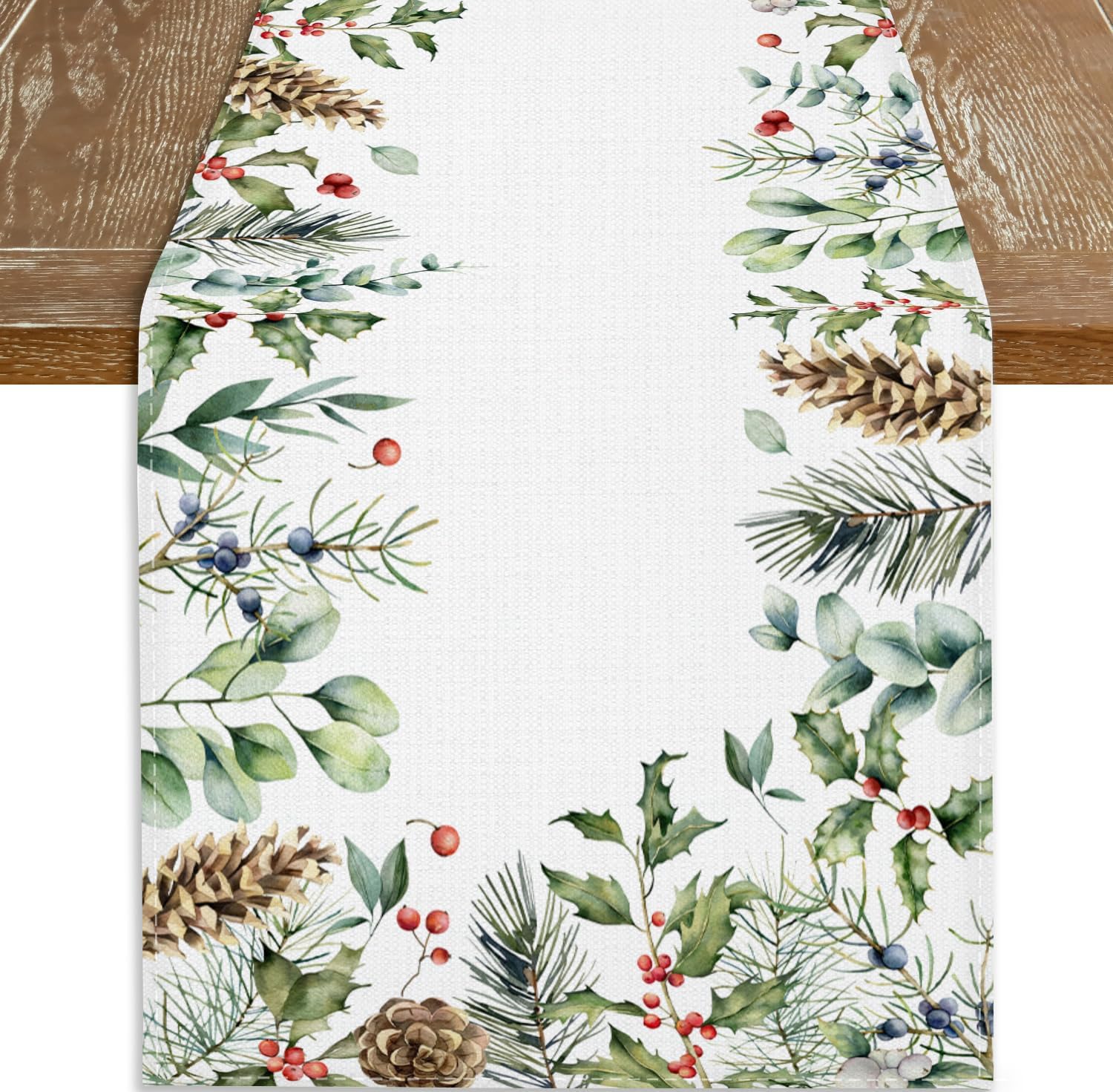 Cloudfomila 13 x 72 Inch Merry Christmas Table Runner for