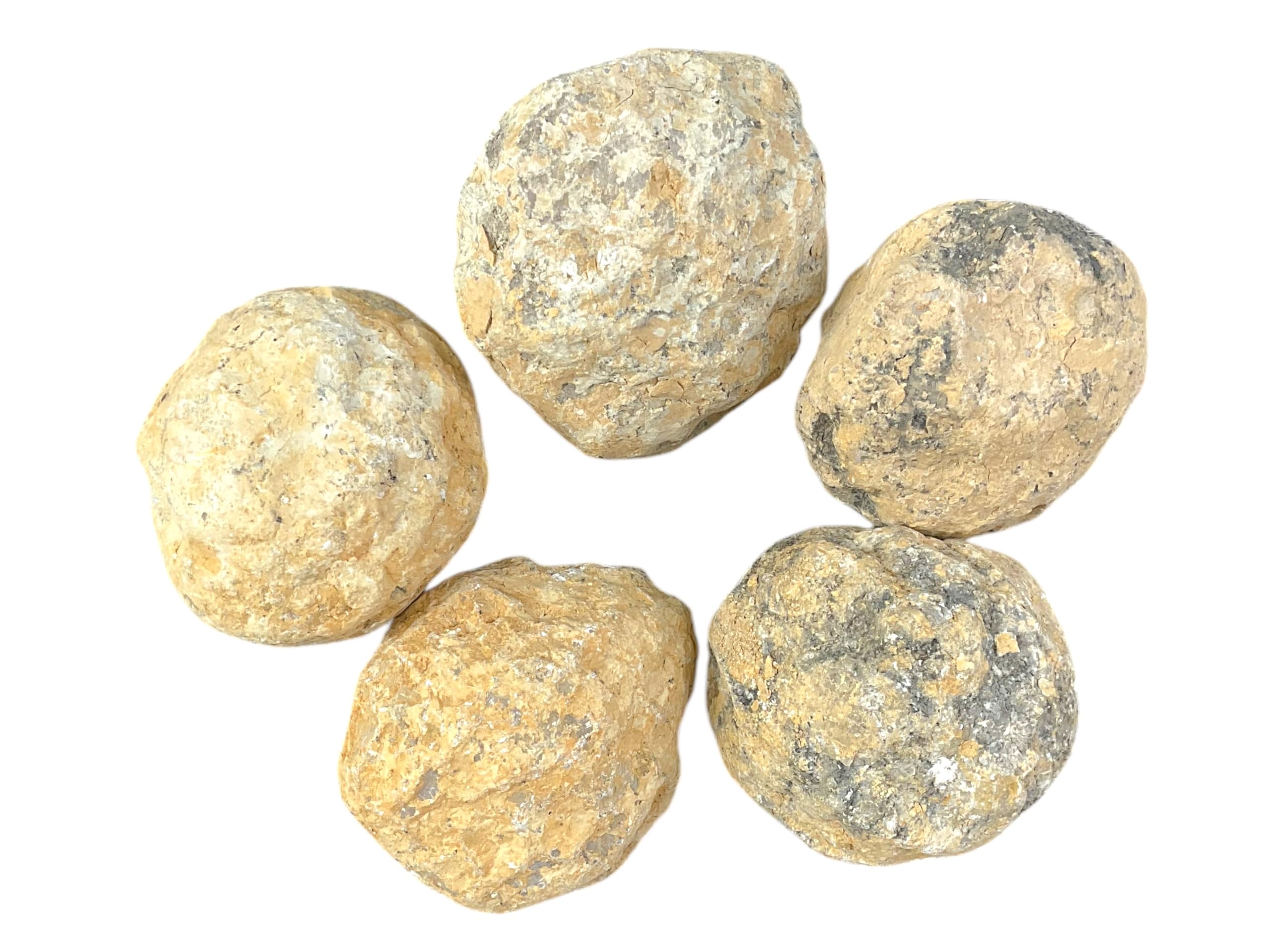 Zestaw geodów w rozmiarze piłki tenisowej I 5 dużych geodów I każda 6-7 cm i łącznie 900-1000 gramów do samodzielnego rozbicia - z instrukcją i objaśnieniem I Maroko