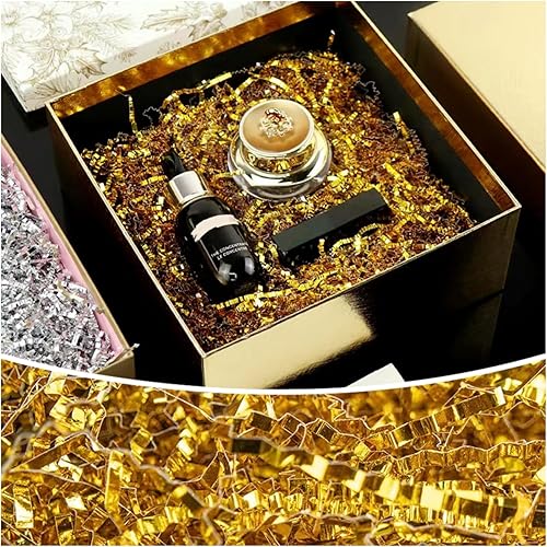 Miniatura 43 de Relleno de papel de corte arrugado de 8 onzas (1/2 libras), envoltura de regalo y relleno de cesta de regalo para Navidad, Halloween y decoraciones