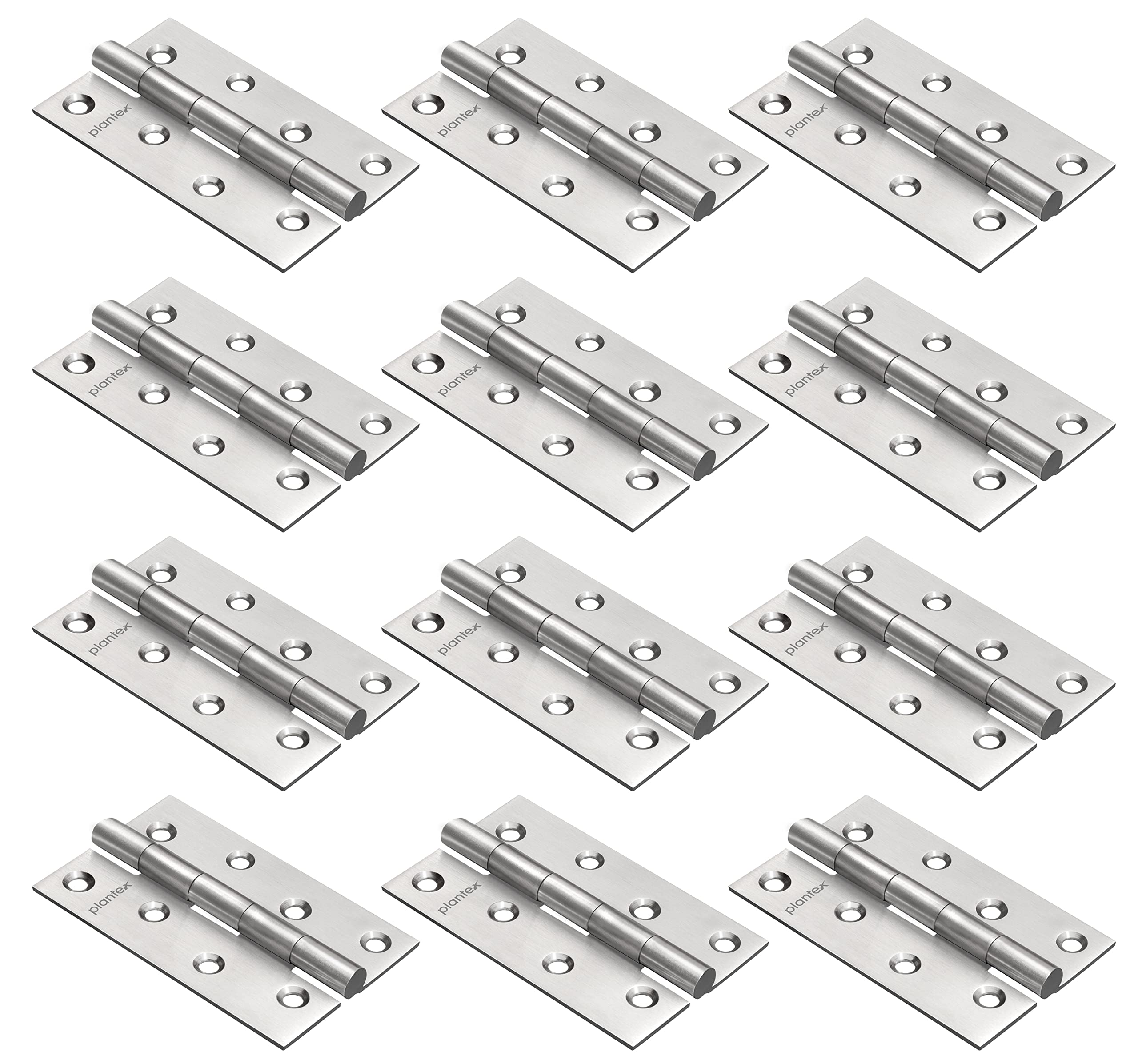 Heavy Duty Stainless Steel Door Hinges - Pack of 24 -12 Heavy Duty Stainless Steel Door Hinges - Pack of 24 -12