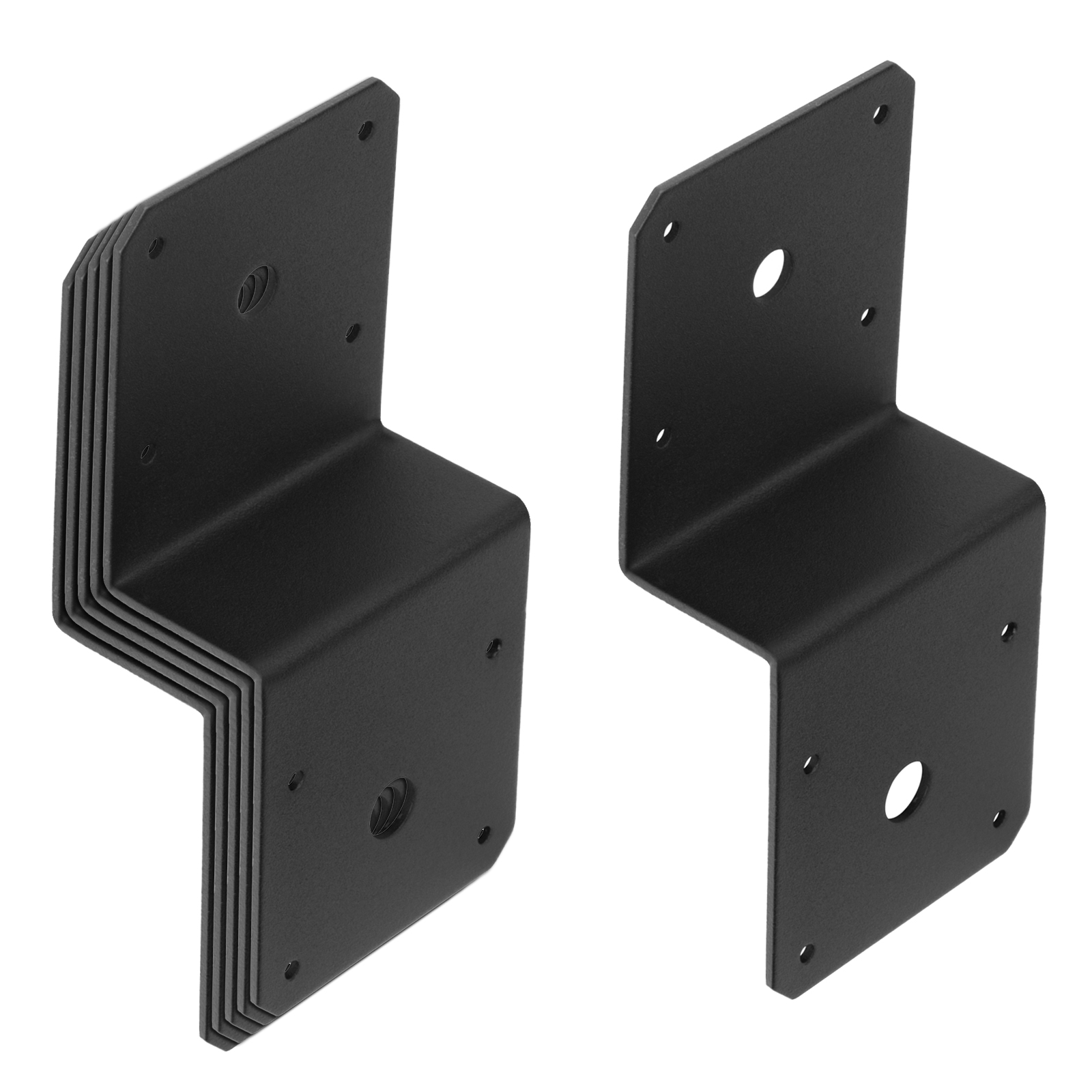 【ぱぴ】Black Design BX-plate/ironplate Simpson APB66DSP 6x6 Decorative Post Base Side Plate - Black