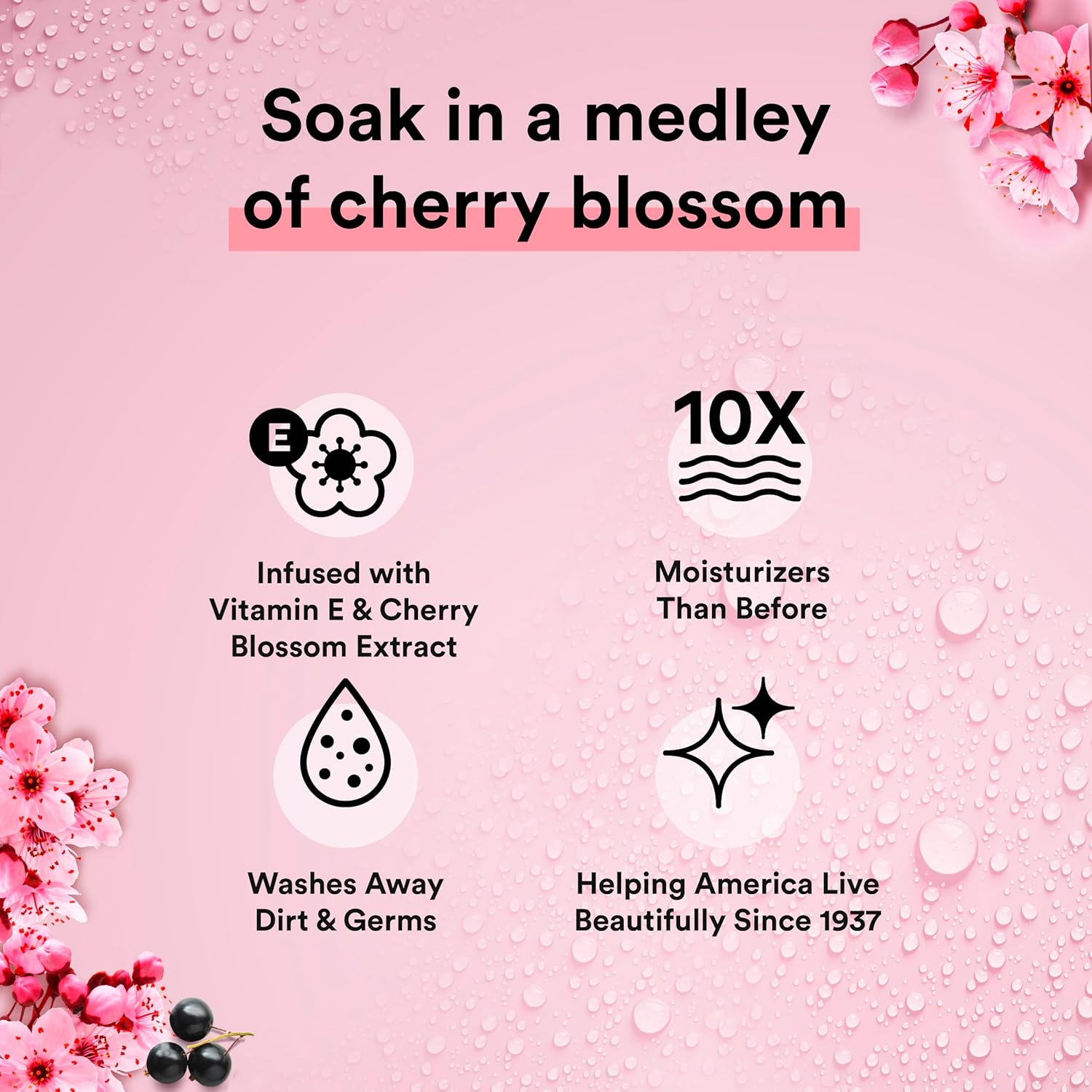 Suave Body Wash Variety 2-Pack, Sweet Pea & Violet + Wild Cherry Blossom – Gentle Body Washes with Floral Blend Oil Essence, 18 Oz Ea - Image 5