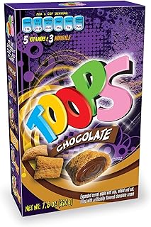 TOOPS Chocolate Cereal, 7.8 Ounce (Pack of 12) (Packaging May Vary)