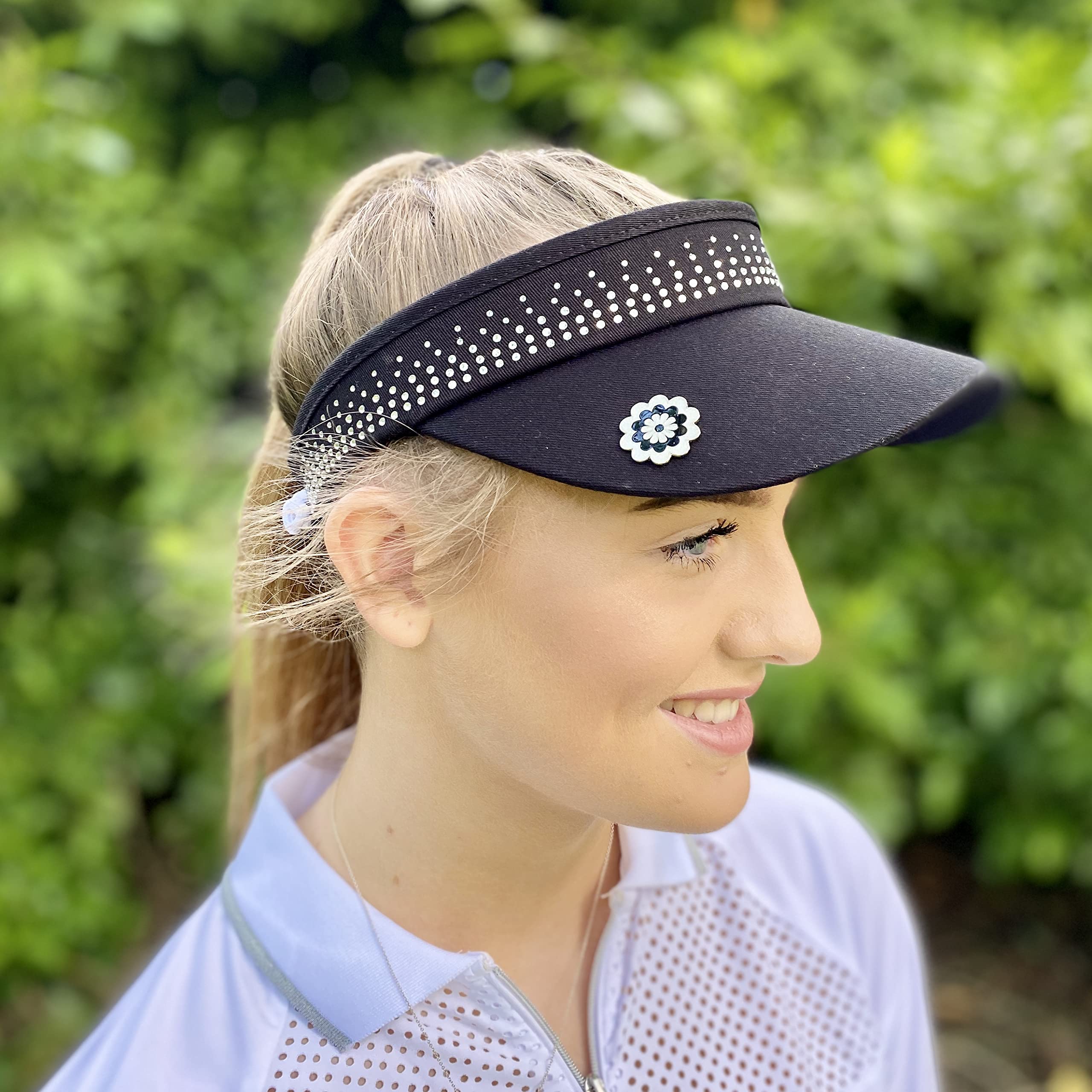 Surprizeshop Womens Golf Embellished Crystal Visor - Visière - Femme